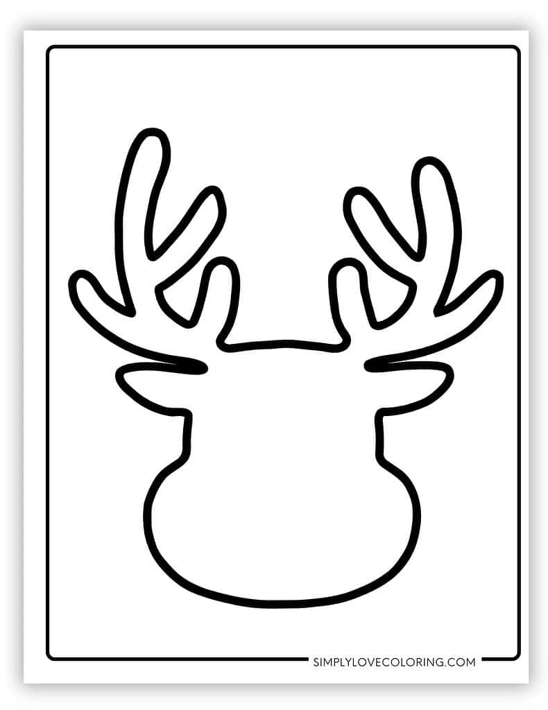 free printable reindeer template