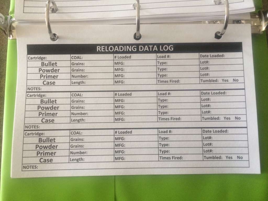 printable reloading data sheet pdf