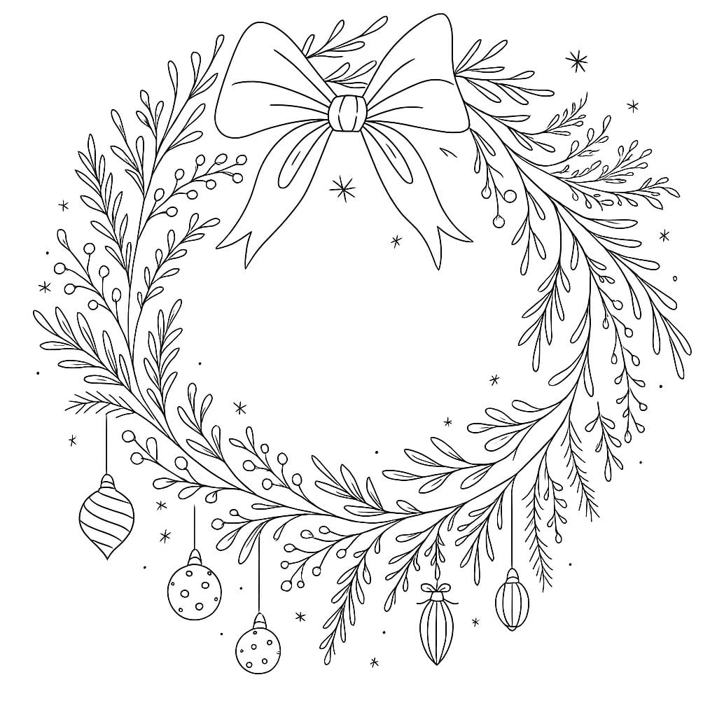 wreath printable template