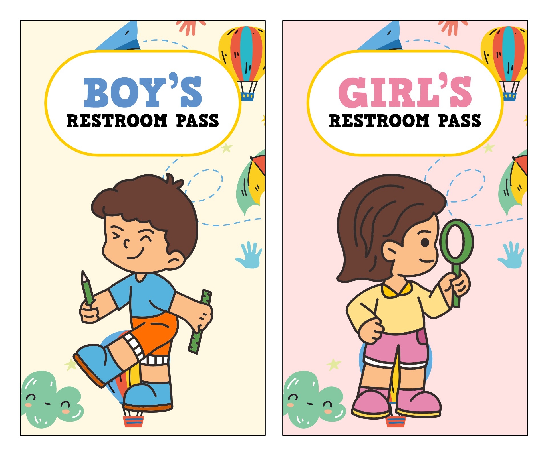 Restroom Pass Printable