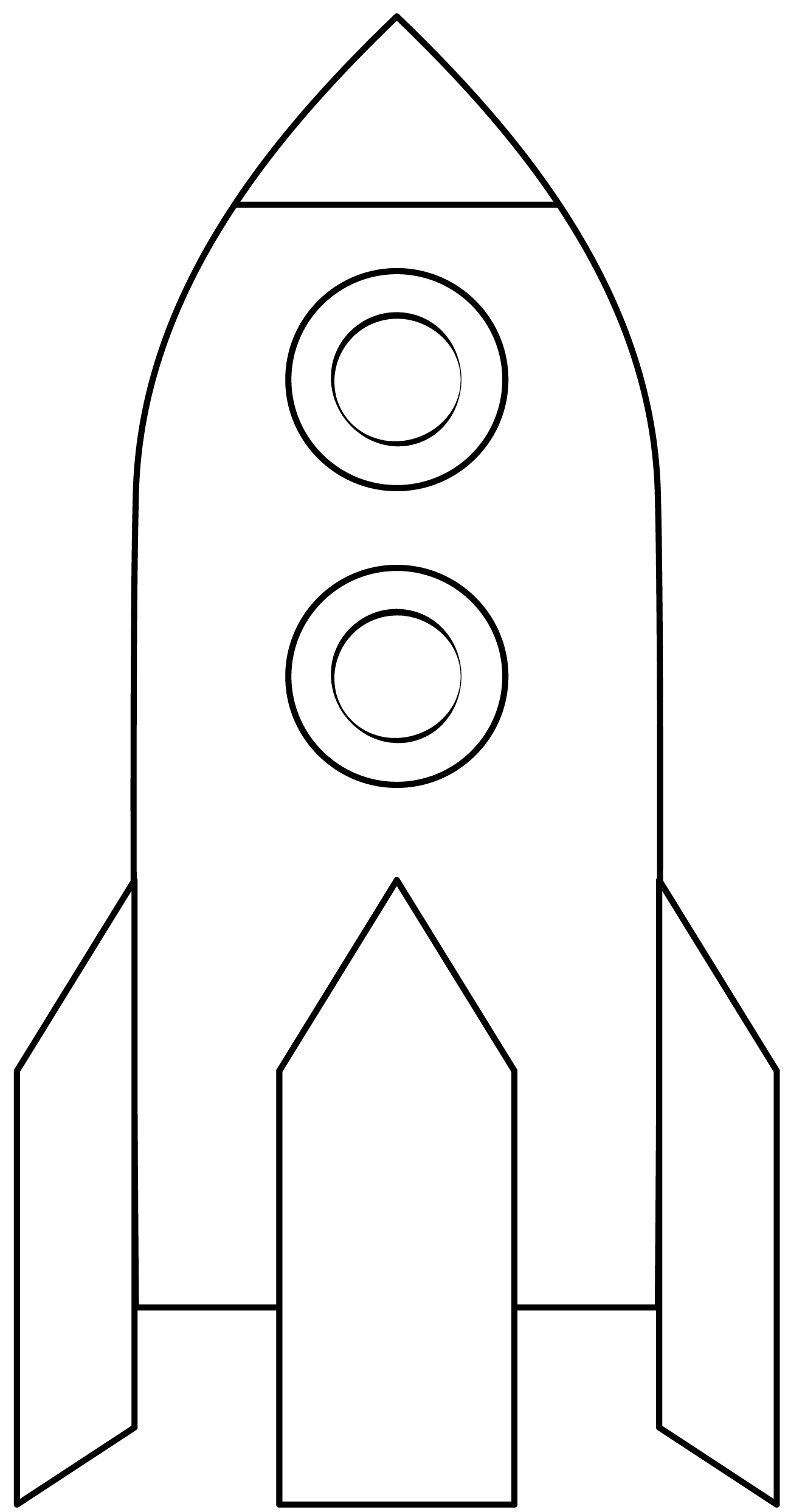 printable cut out rocket template