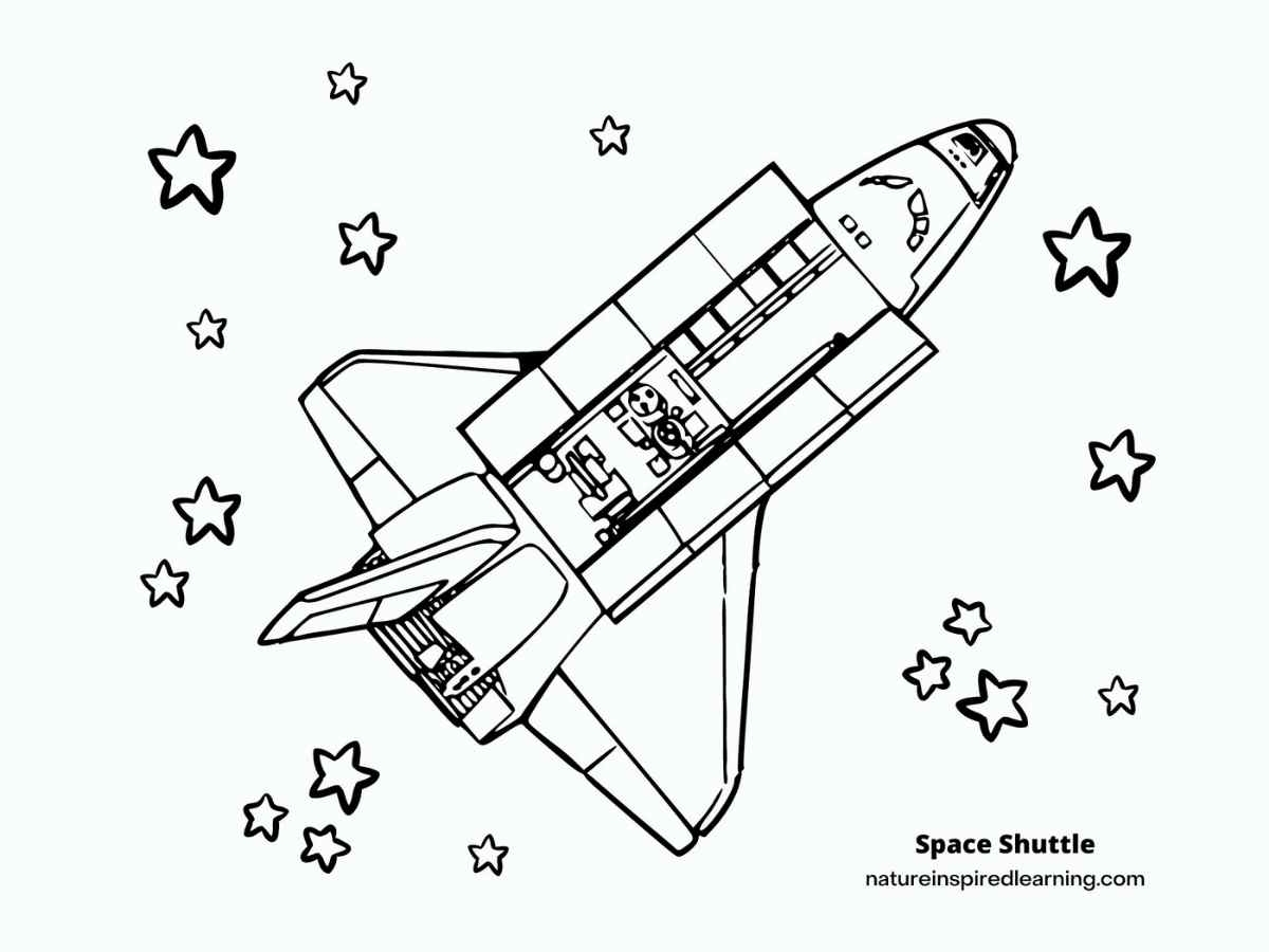 rocket ship pictures to color