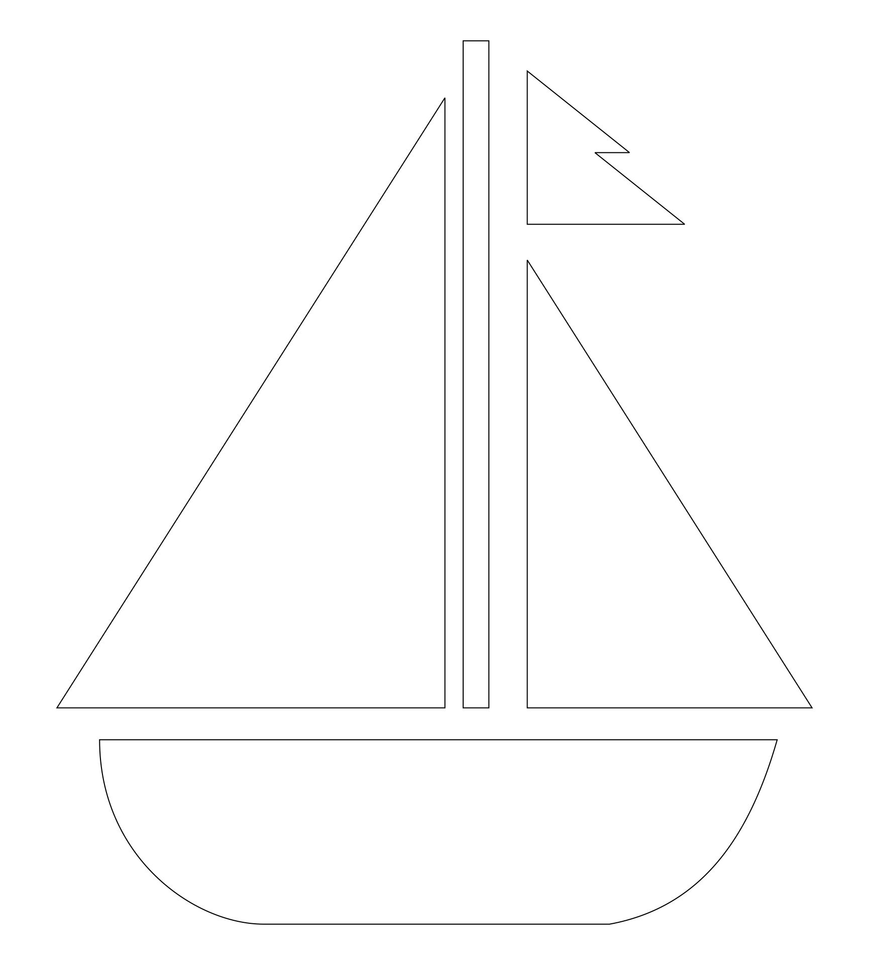 boat template printable