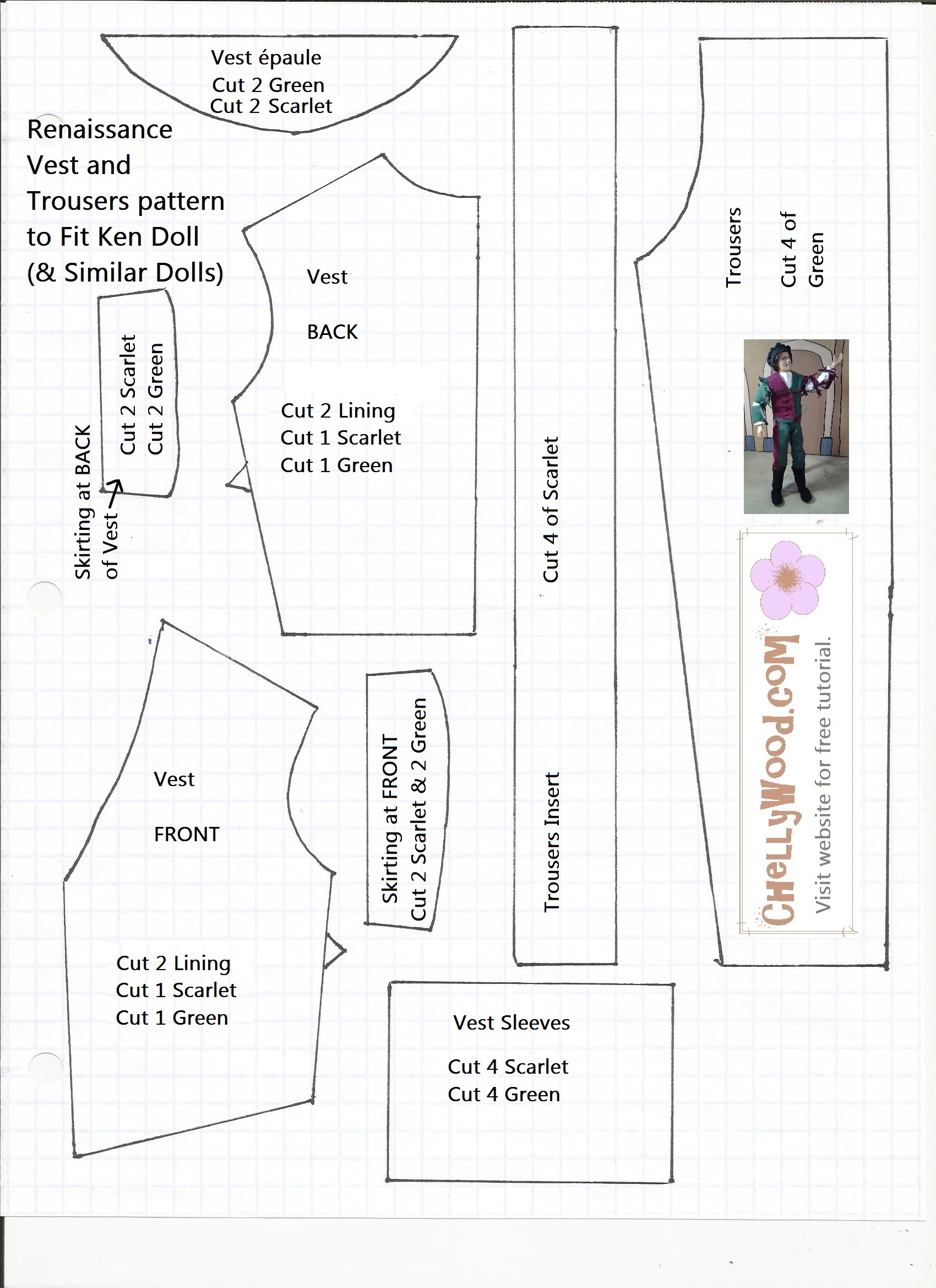 free printable barbie clothes patterns pdf