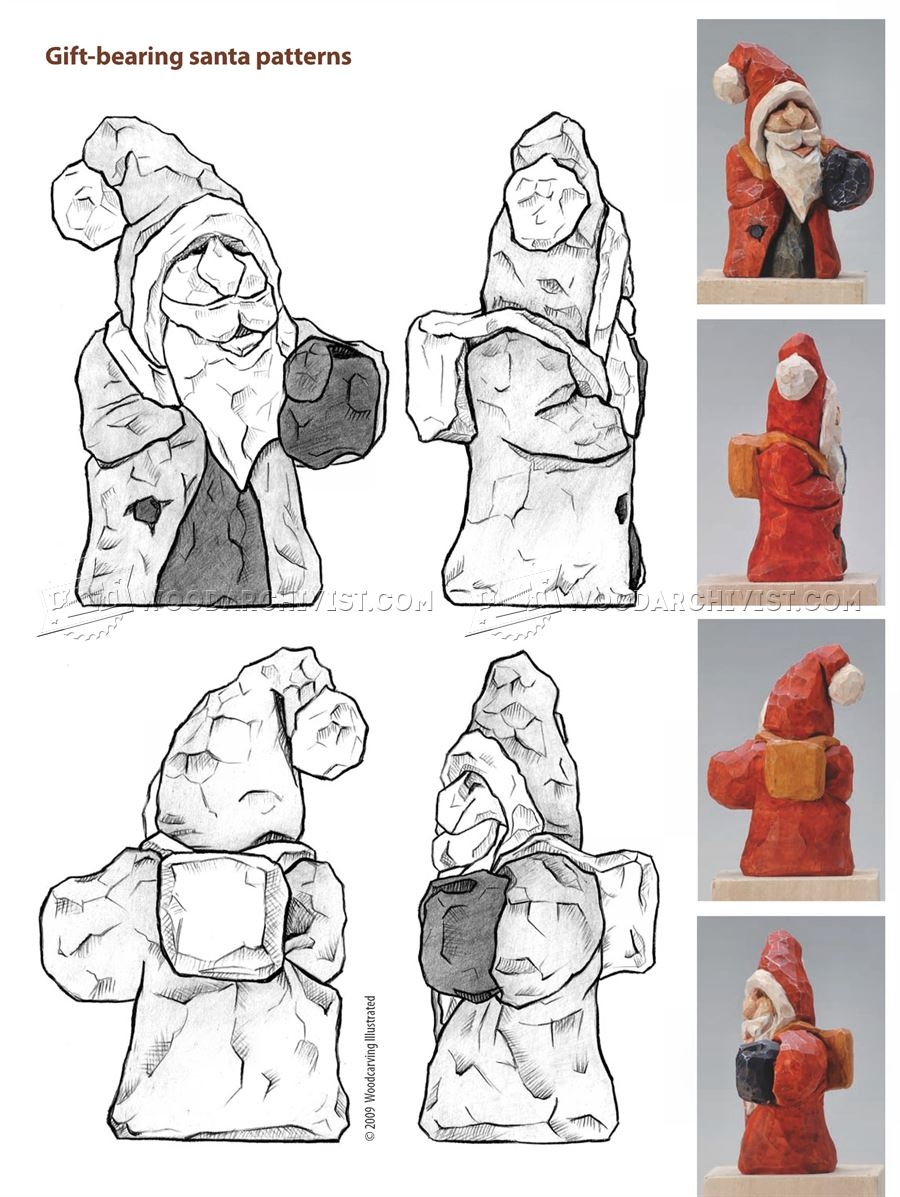 Santa Carving Wood Carving Patterns WoodArchivist