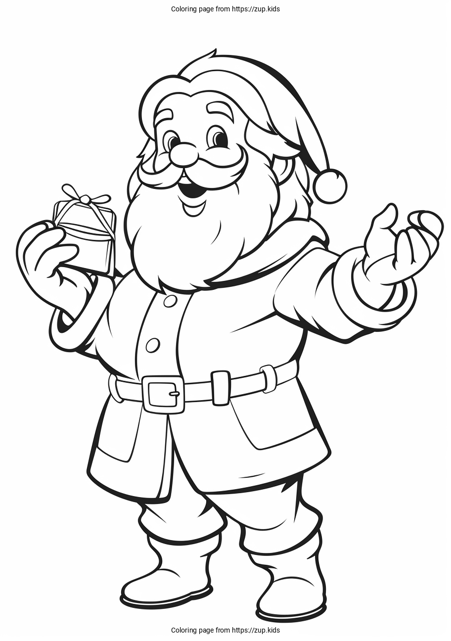 santa claus pictures coloring sheets