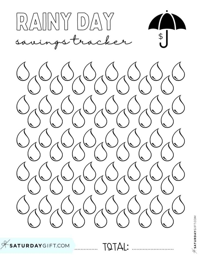 Savings Tracker Printable 51 Cute Free Templates