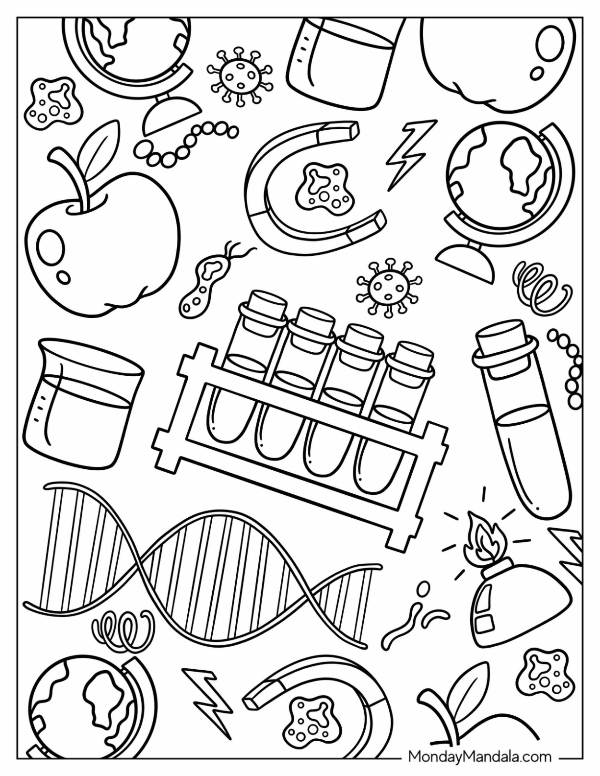 Science Color Sheets Free Printable Science Coloring Pages