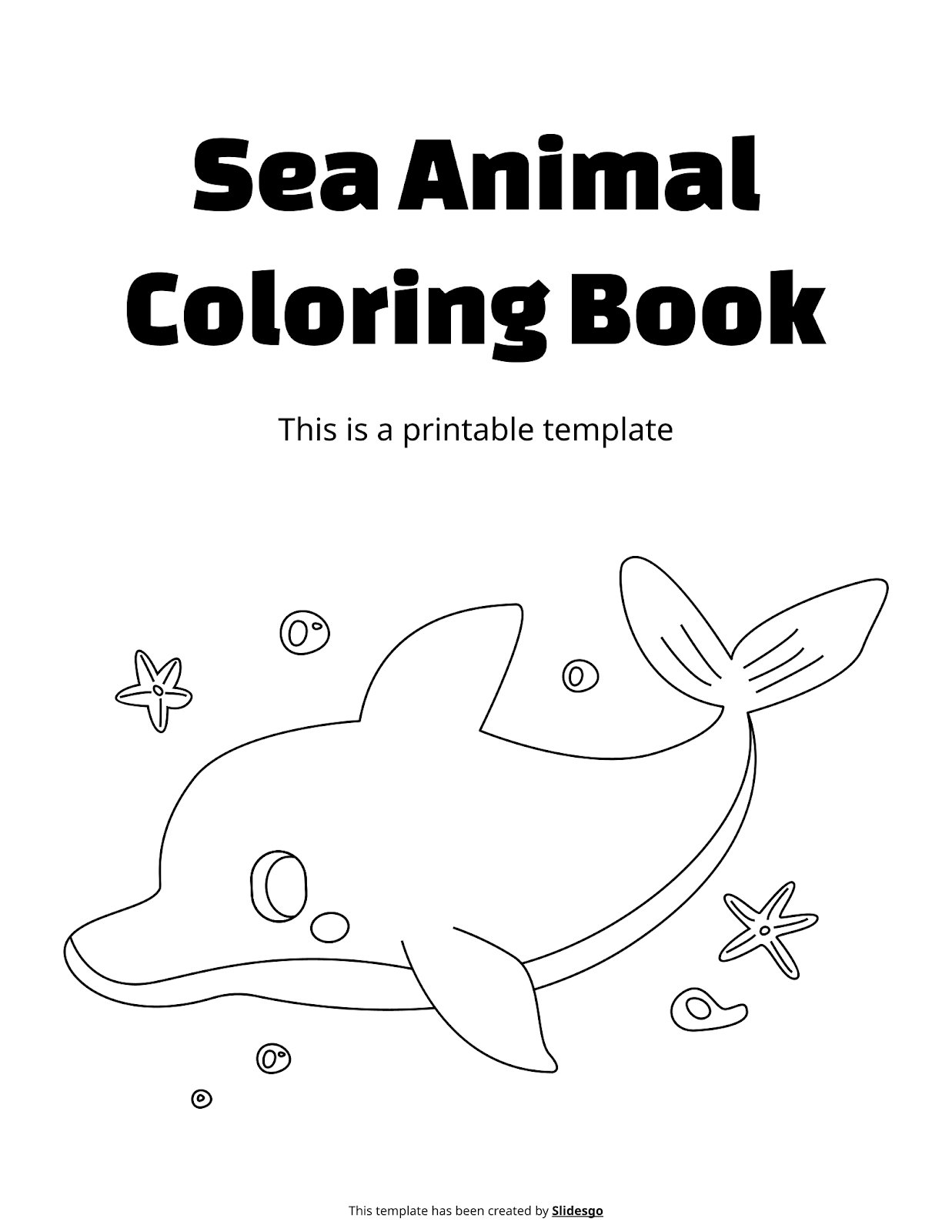 Sea Animals Worksheet Template