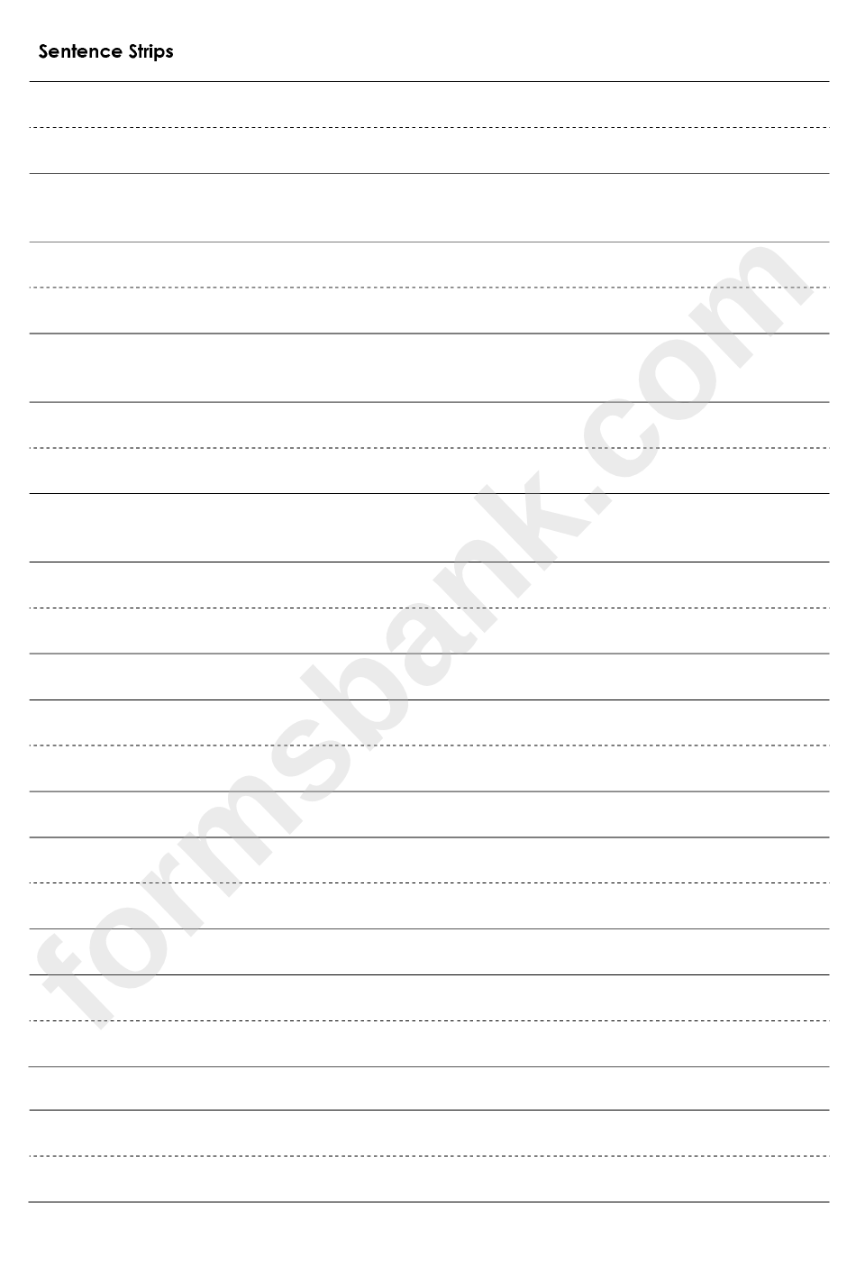 Sentence Strips Printable Printable Party Favors