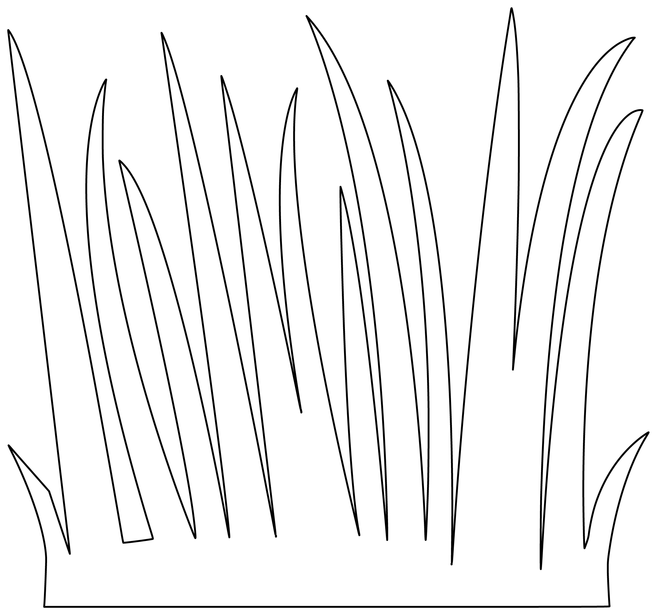 Shape Of Grass Free Printable Paper raft Templates