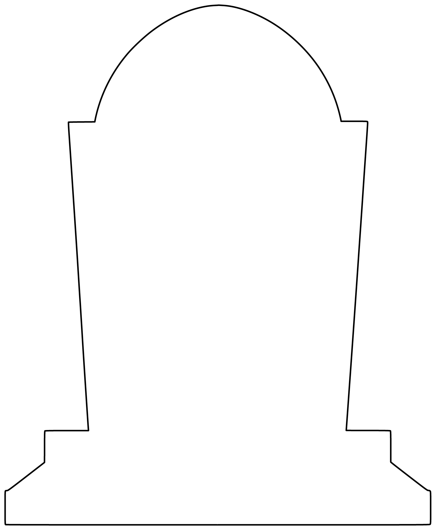 headstone template printable