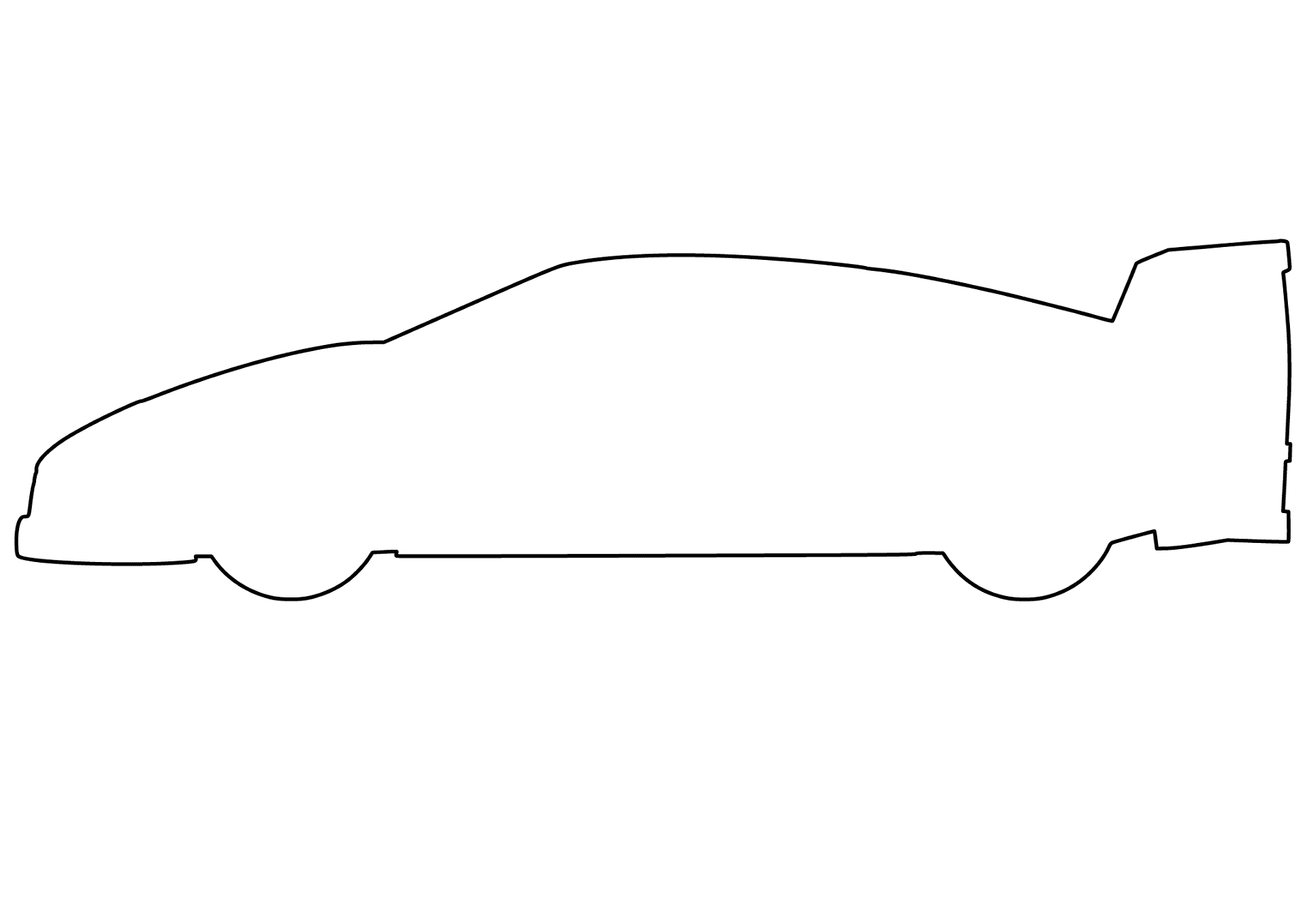 Shape Of Race Car Free Printable Paper raft Templates