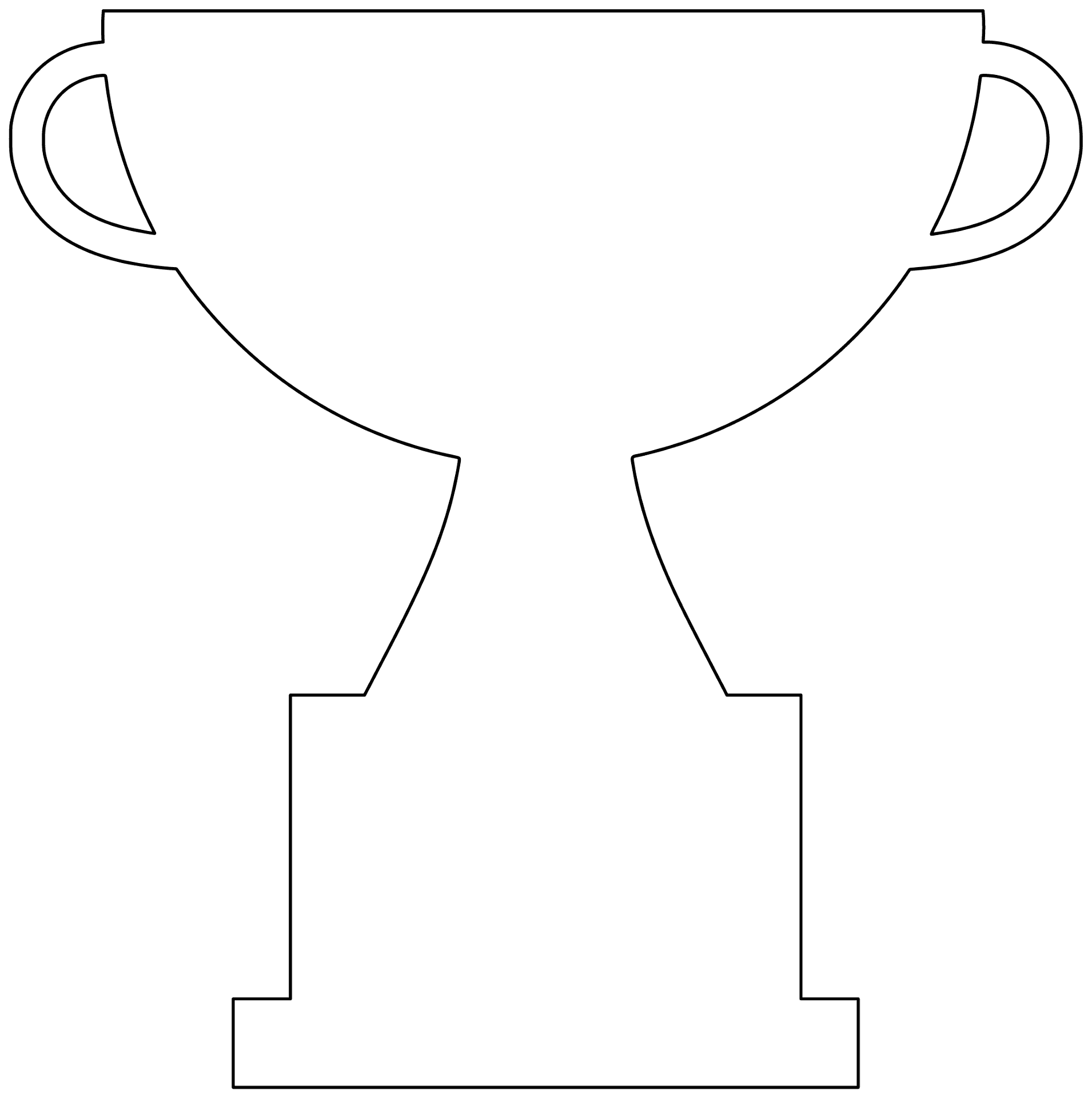 printable trophy template