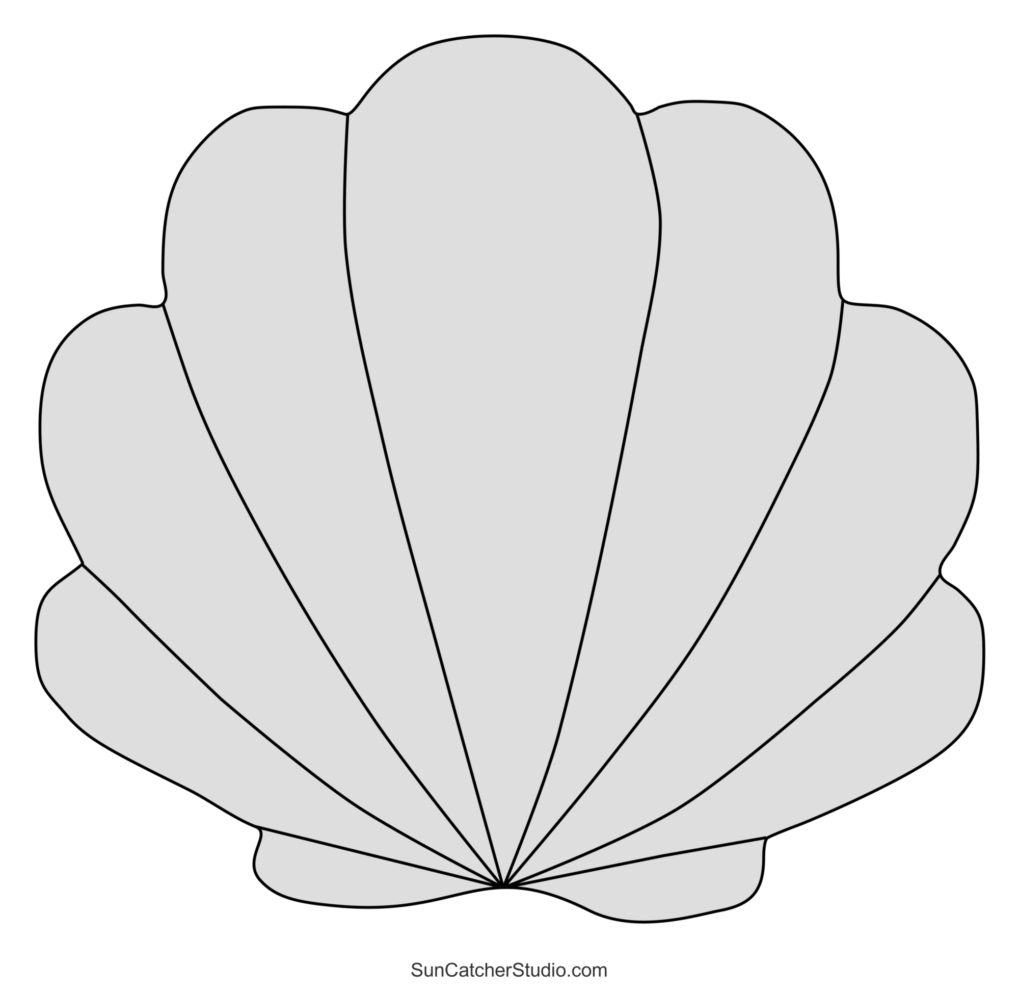 Shell Template Free Printable