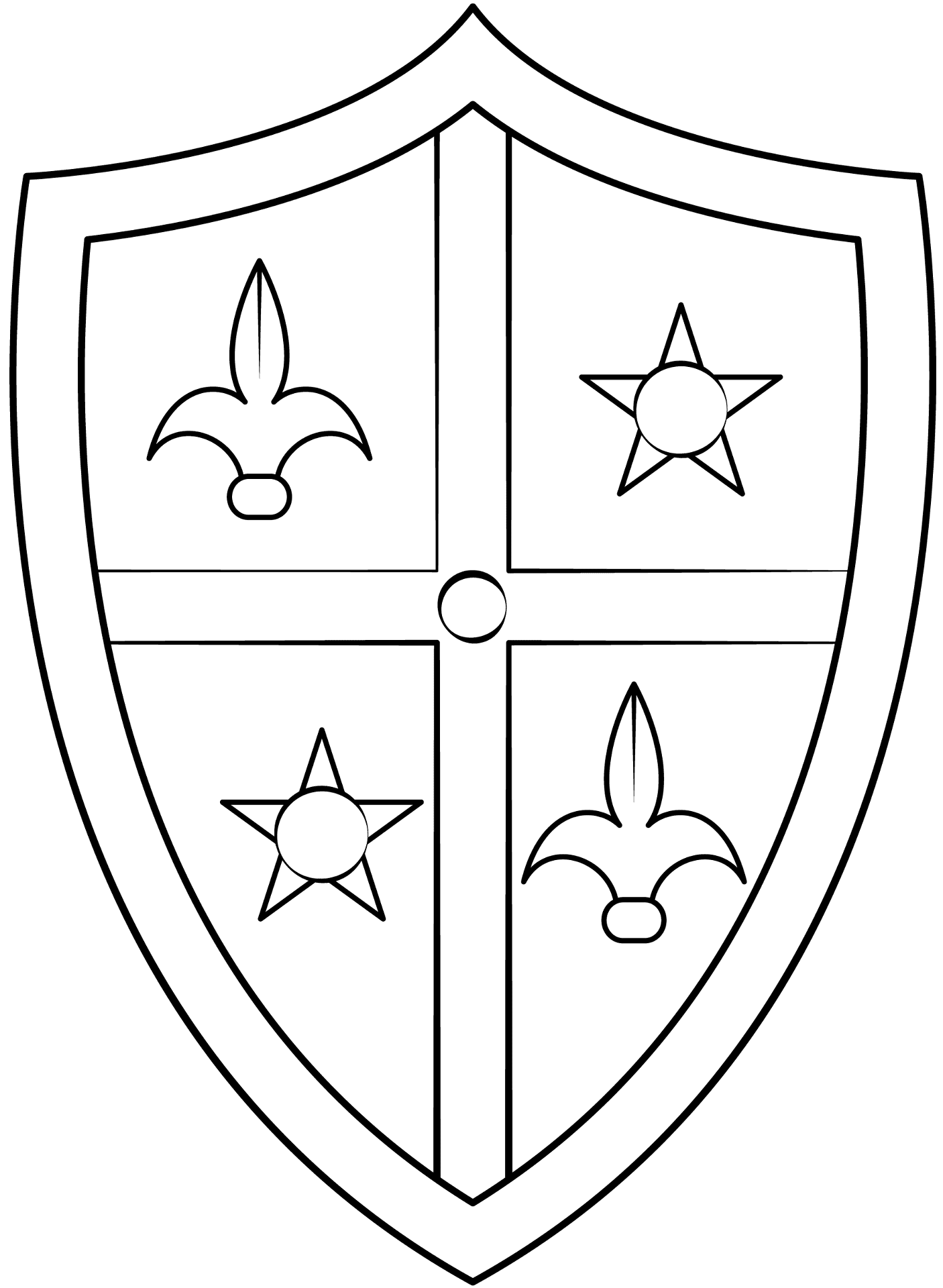 Shield Printable Template Free Printable Paper raft Templates