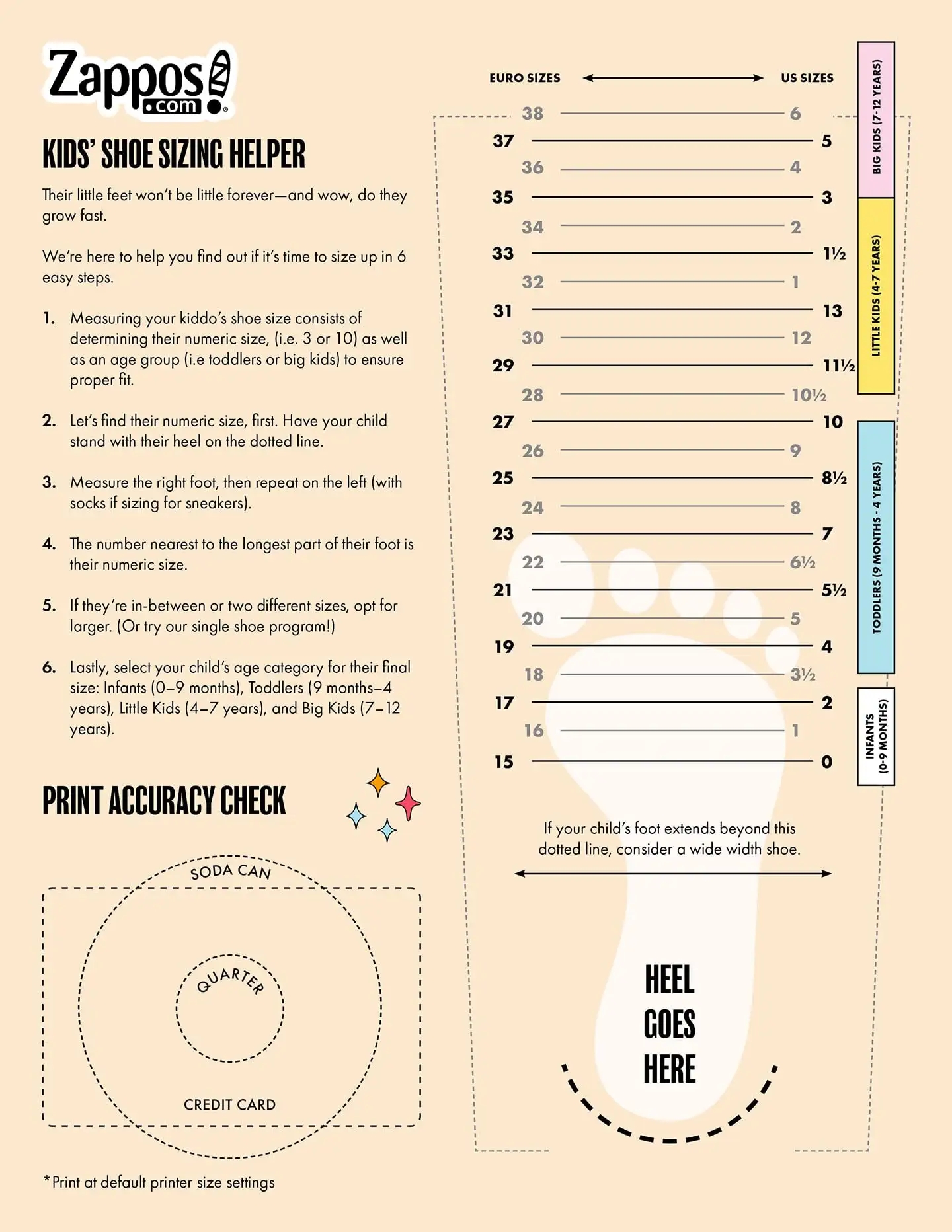 Shoe Sizer Printable Shoe Measure Foot Length Baby Size Feet Chart Printable Infant Size Shoes Baby