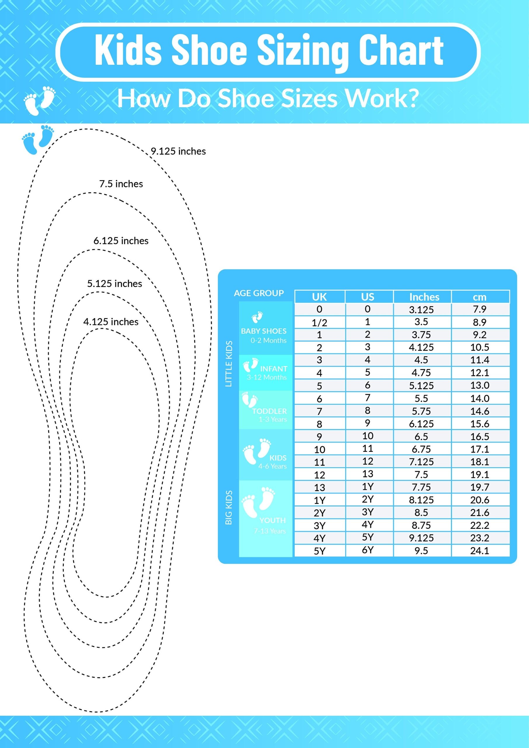printable shoe size template pdf