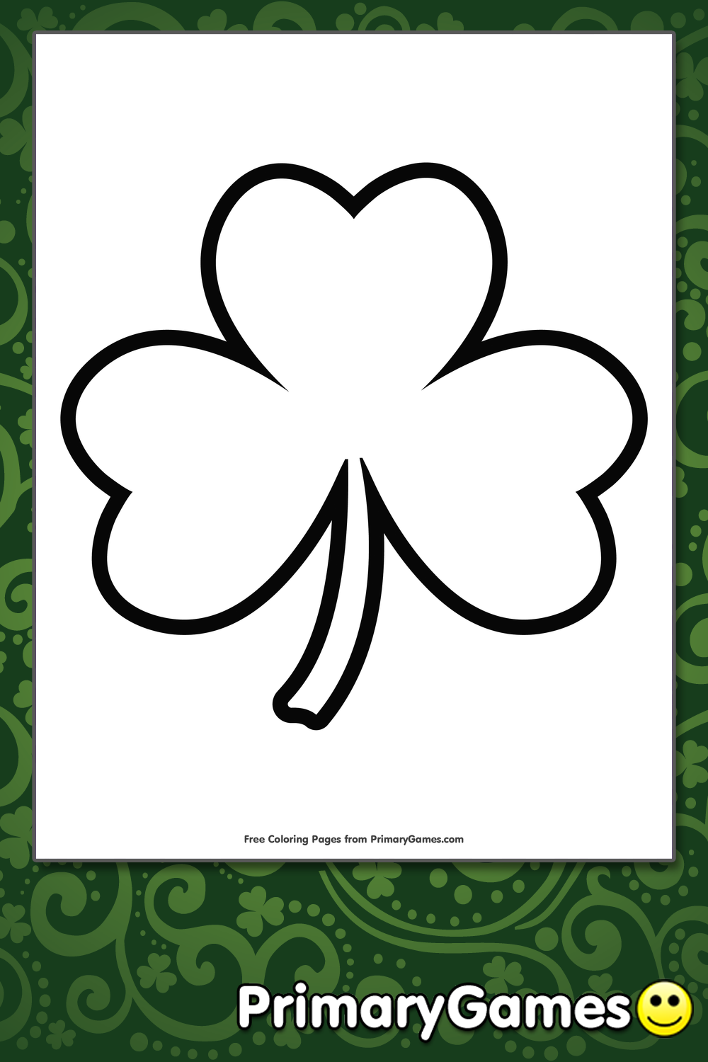 shamrock template printable free