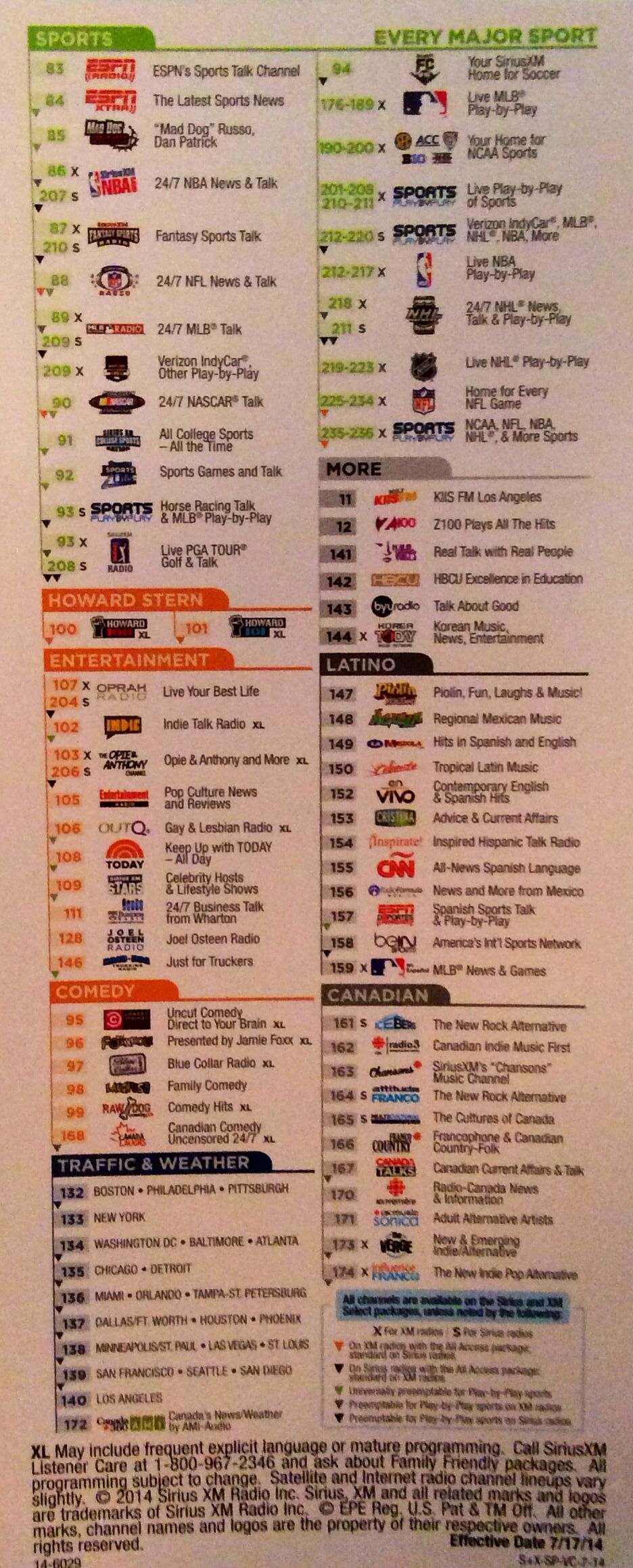 printable sirius xm channel list pdf