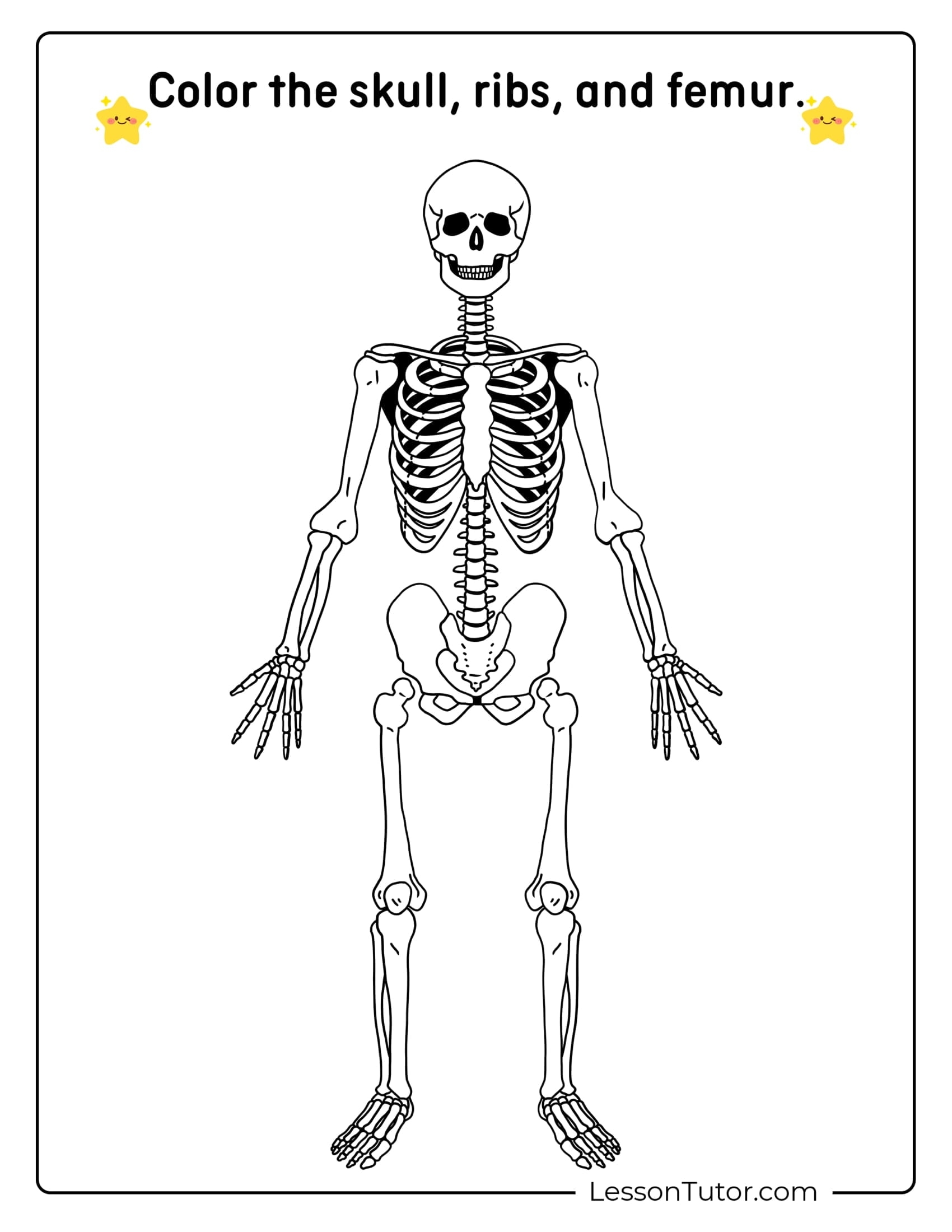 skeleton cut out printable pdf
