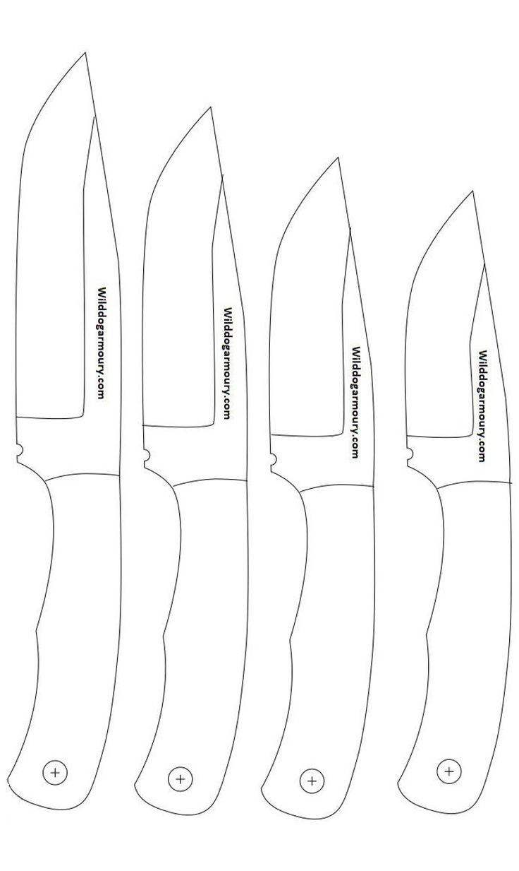 Skinner Knife Template Knifemaking Blueprint PDF DXF Digital Download Etsy