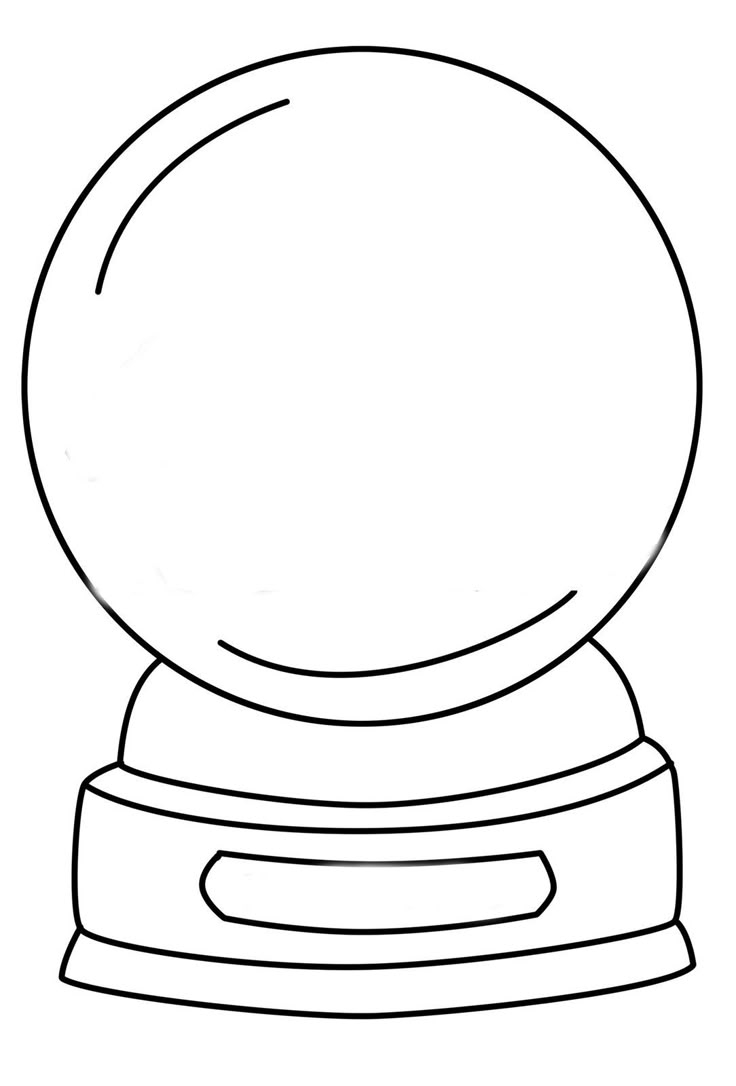 free printable snow globe template pdf