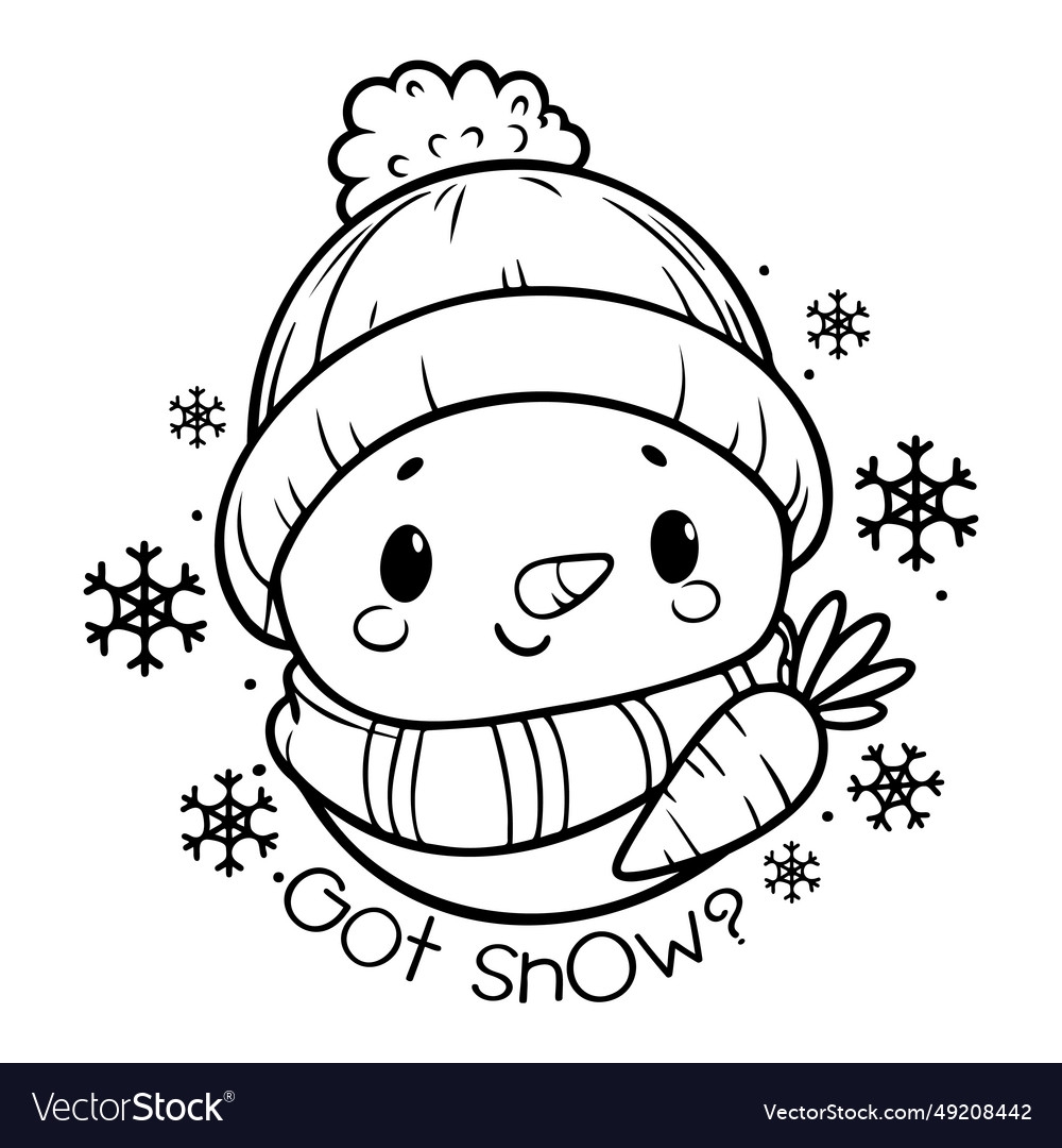snowman images to color