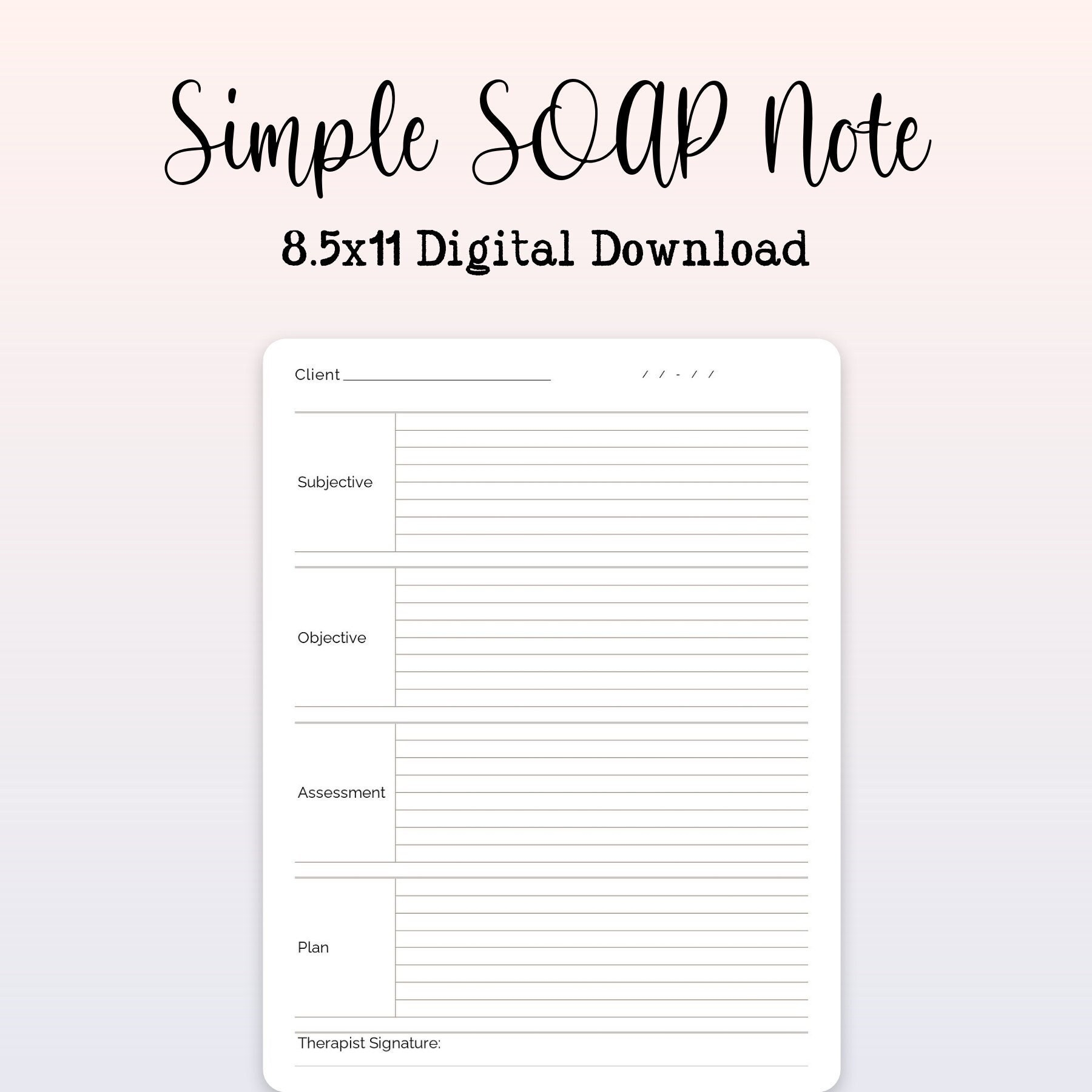 printable soap note template