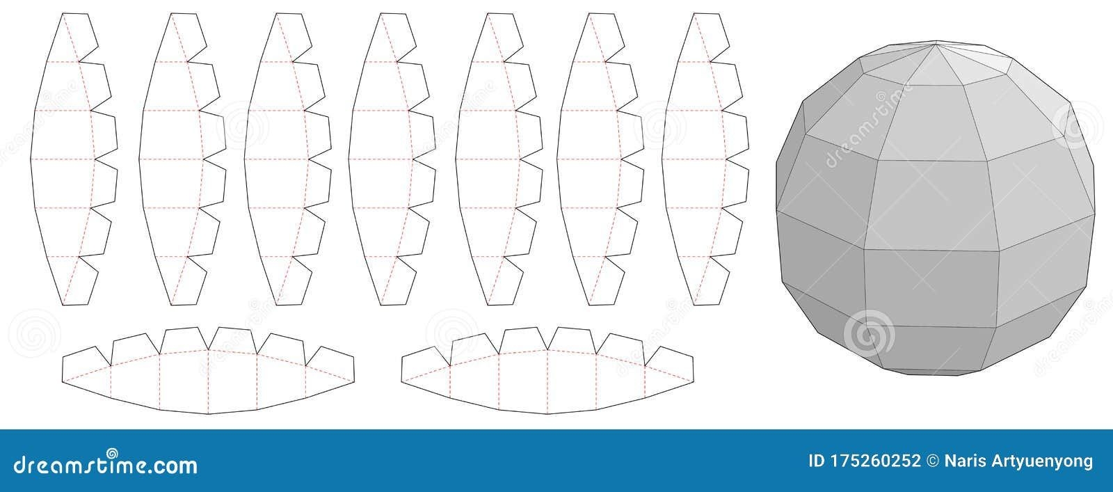 Sphere Free Custom Template Paper Crafts