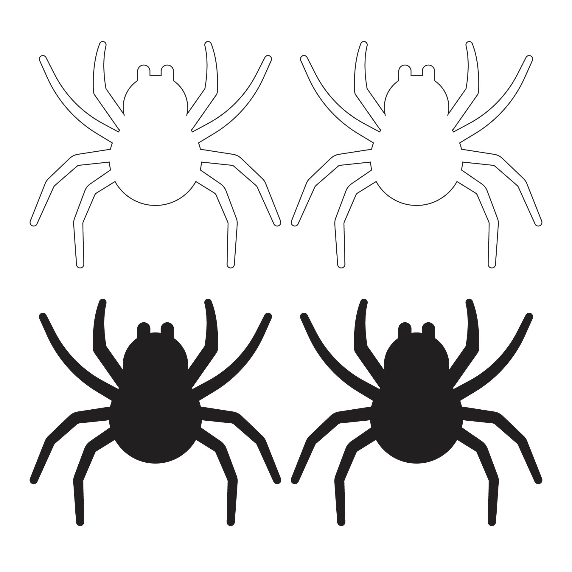 spider template printable