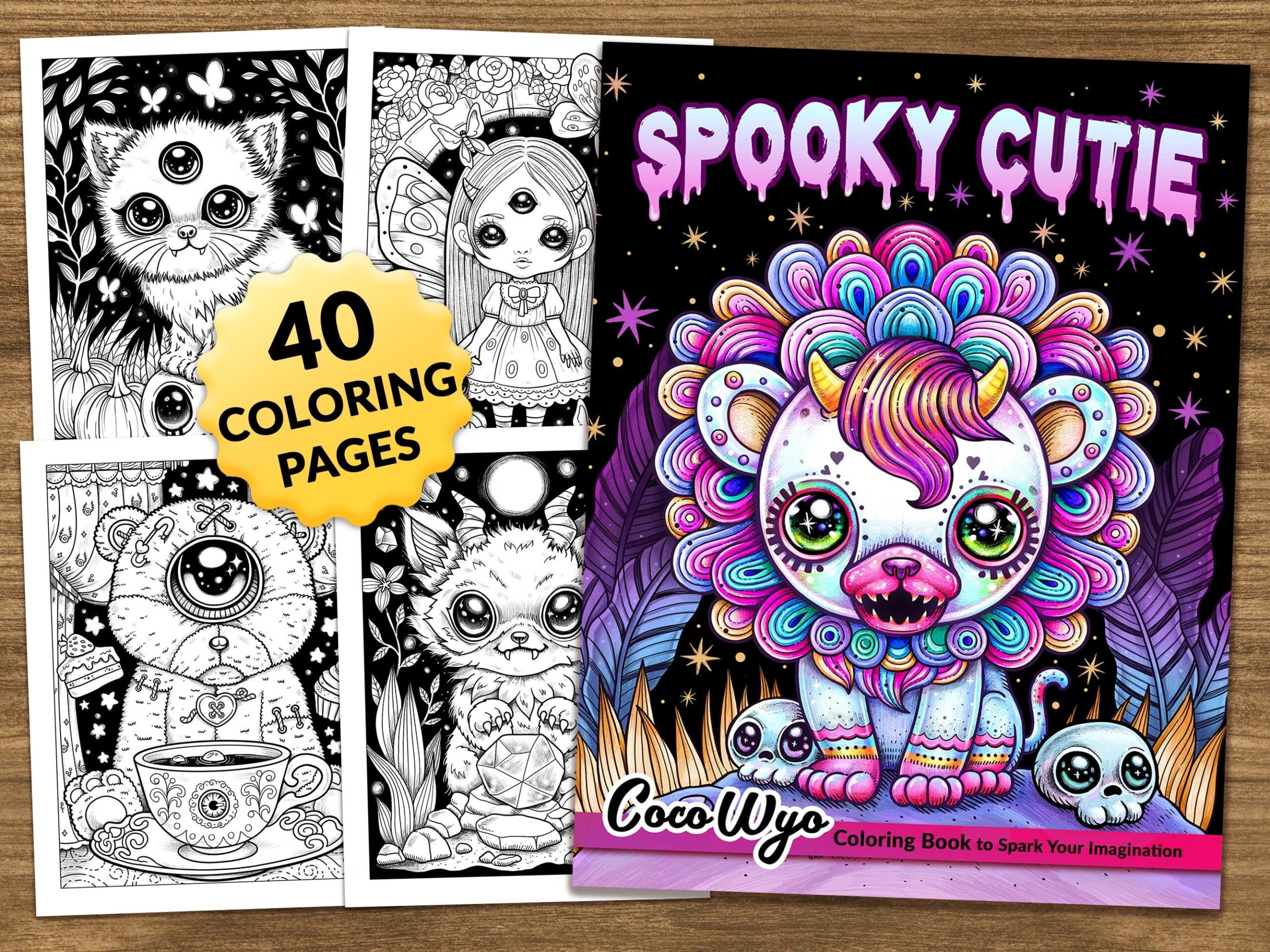 spooky cutie coloring book