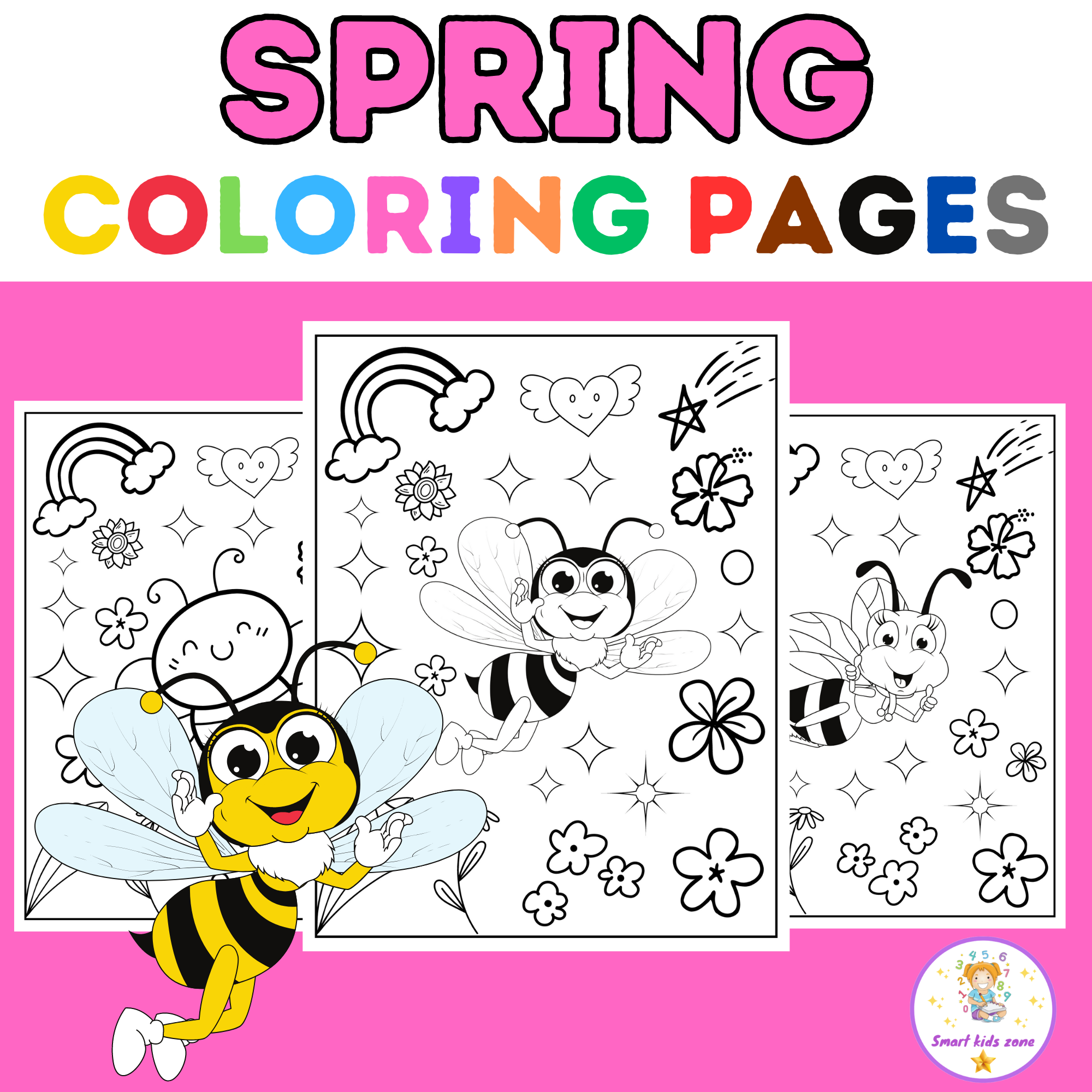 spring coloring pages for kids