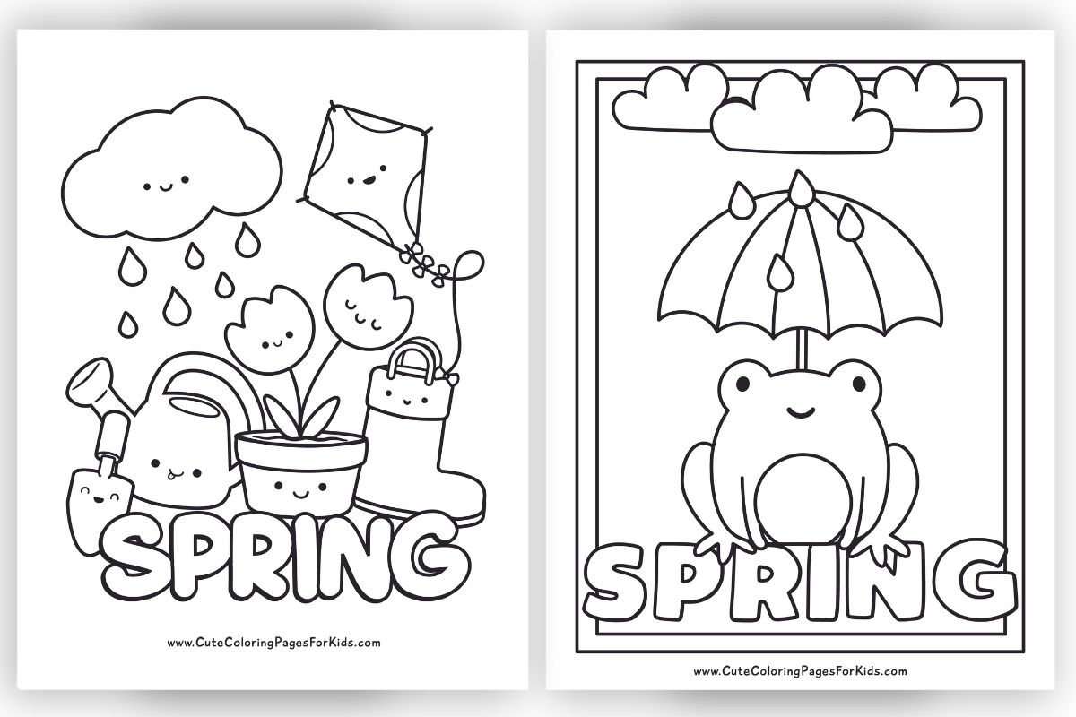free springtime coloring pages