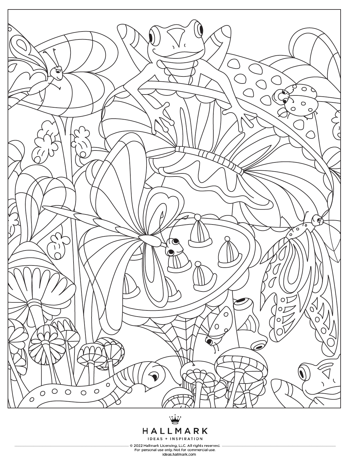 spring time coloring pages