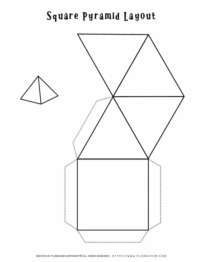 pyramid template printable