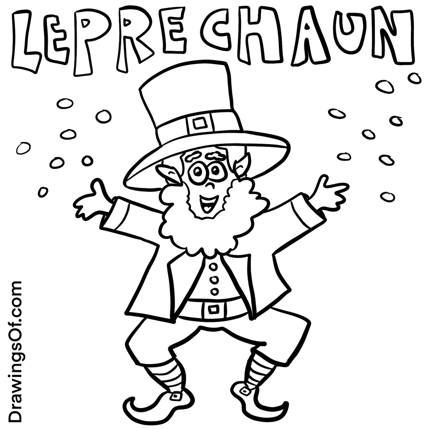 leprechaun images to color