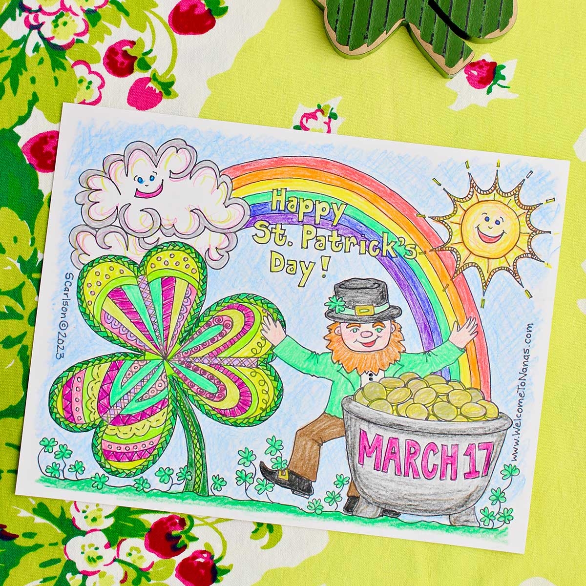 st patricks day coloring sheets