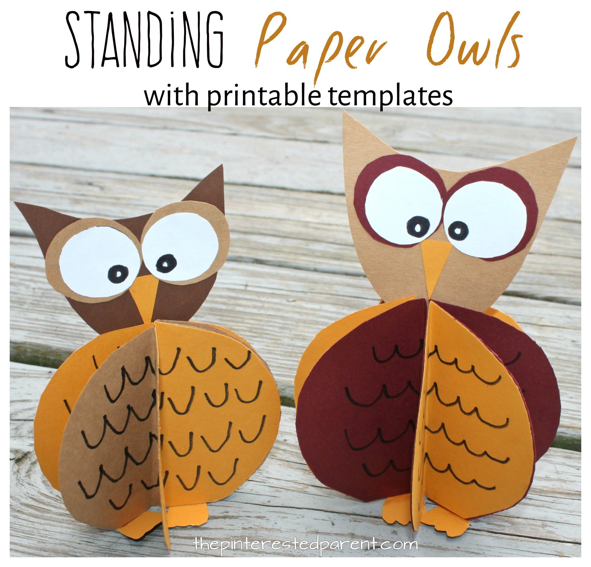 owl template printable free