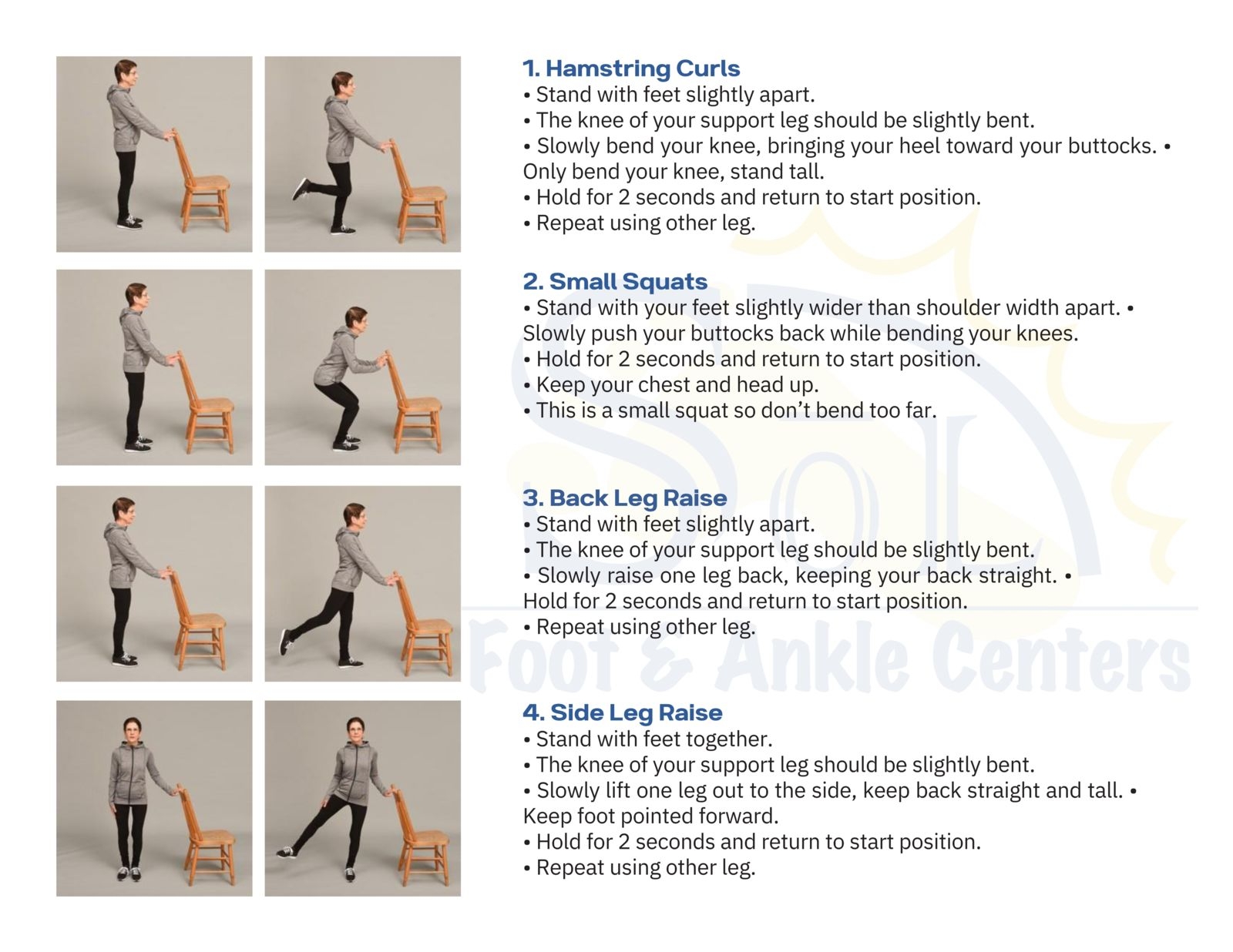 Standing Single Leg Balance Exercises For Older Adults Strength Exercises Printable Balance Exercises For Seniors