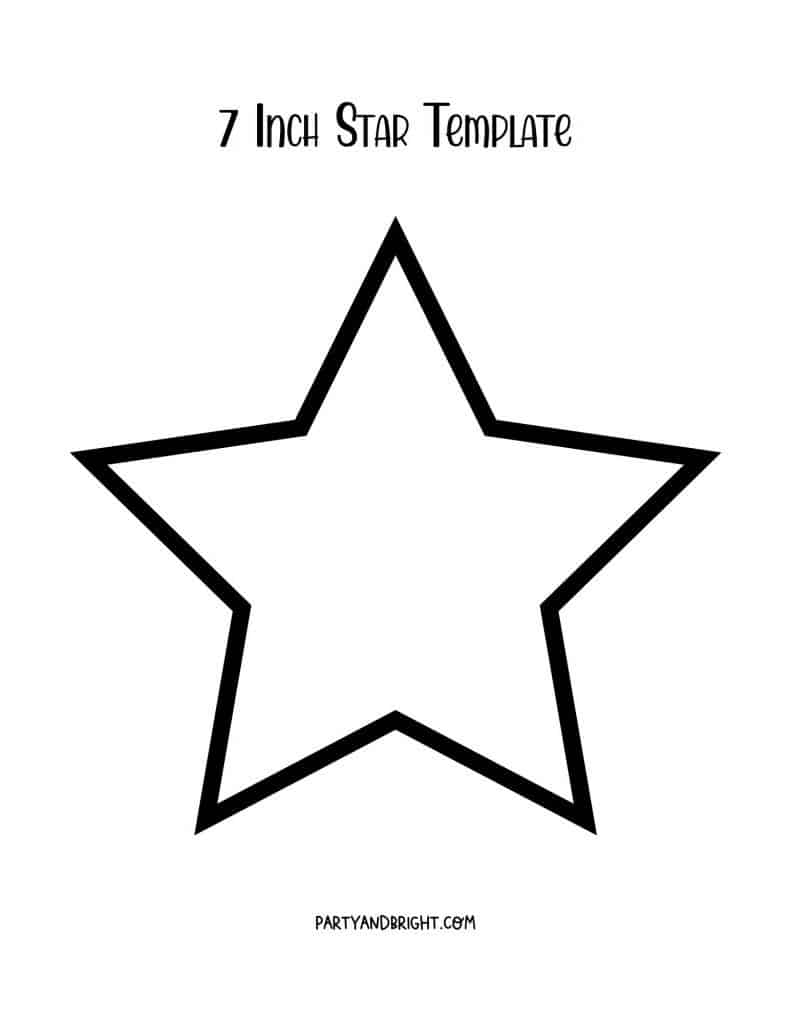 Star Template Printables Large Small Star Stencils The Organized Mom