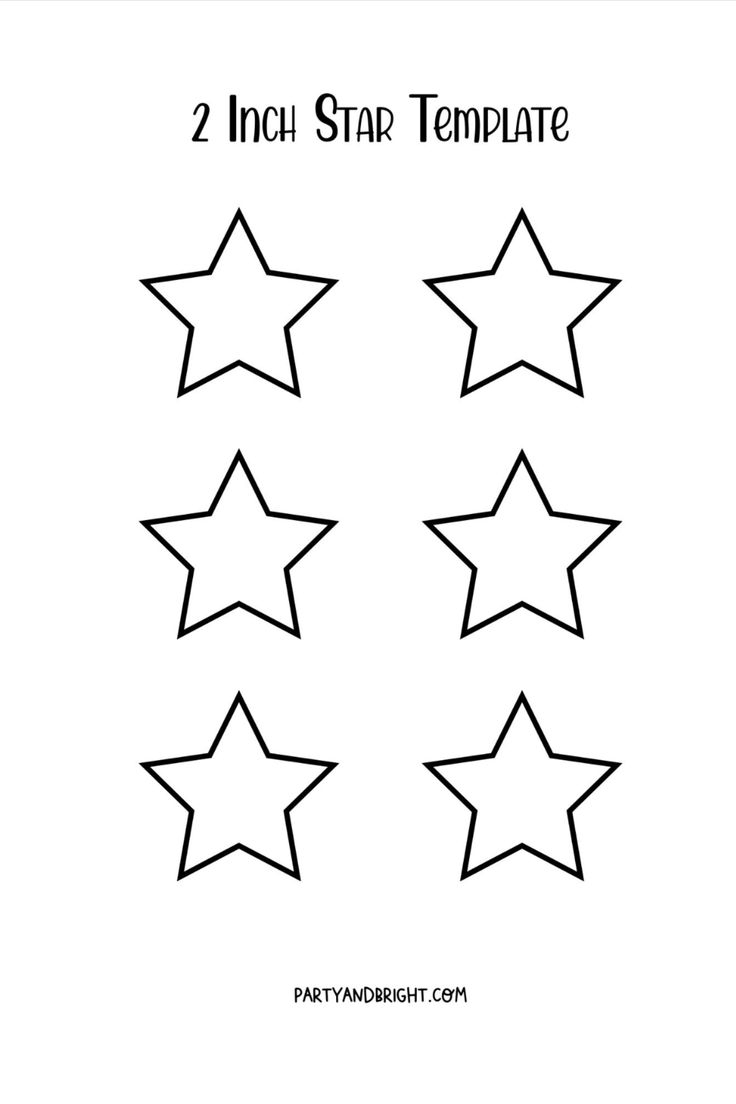Star Templates Free Printables For Large Medium Small Stars