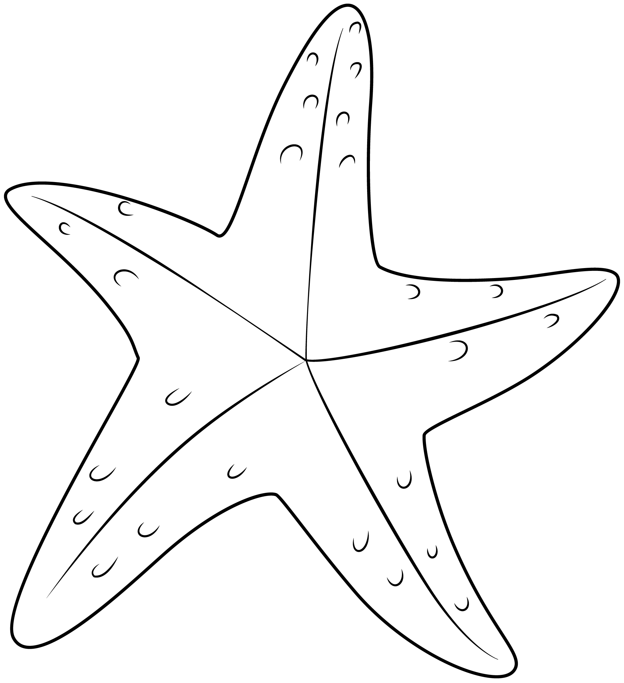 Starfish Printable Template Free Printable Paper raft Templates