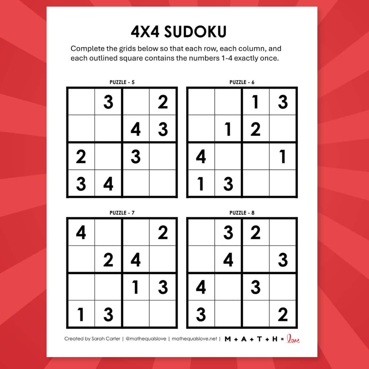 sudoku printable pdf
