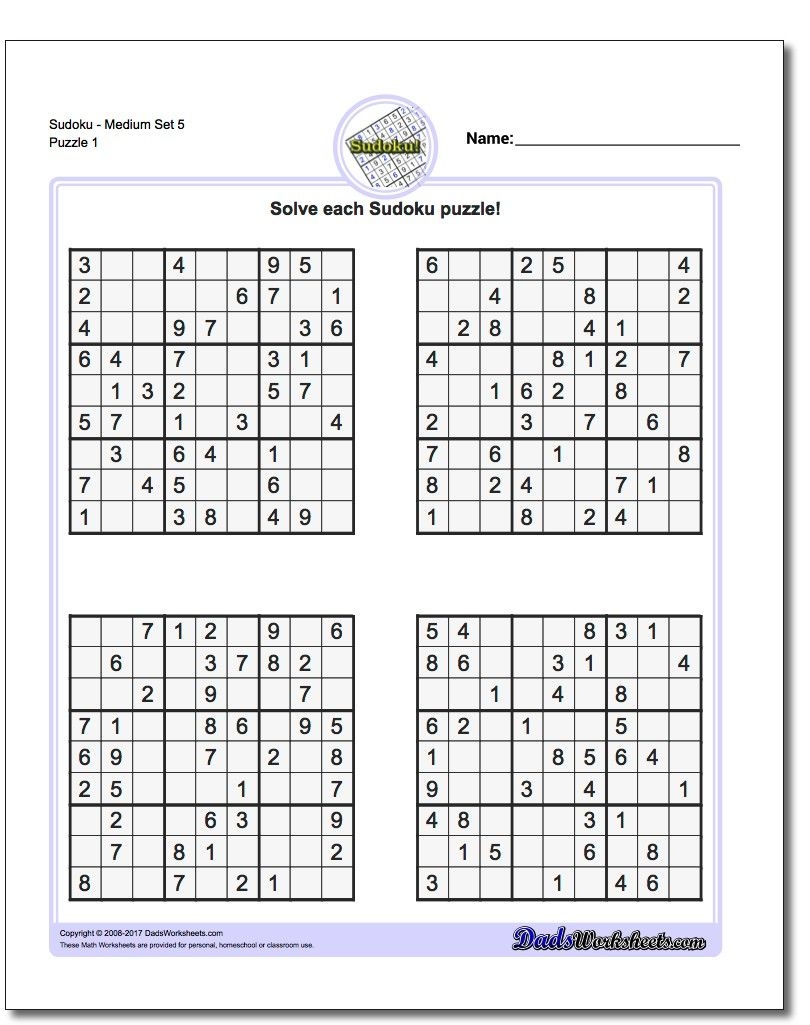 Sudoku Medium