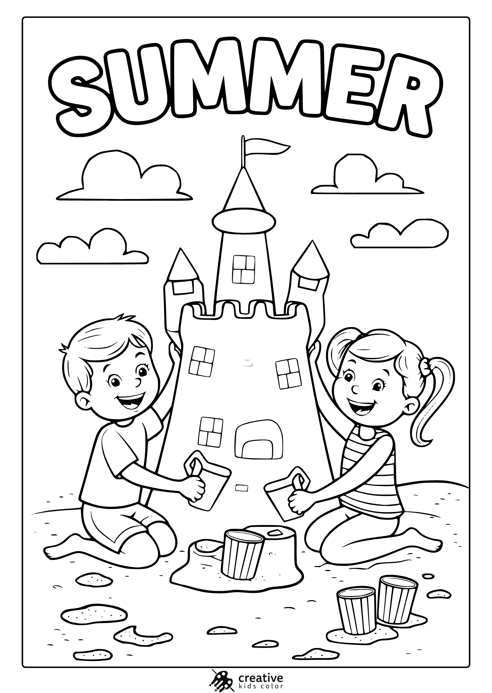 Summer Coloring Pages 20 Free Printable PDFs 