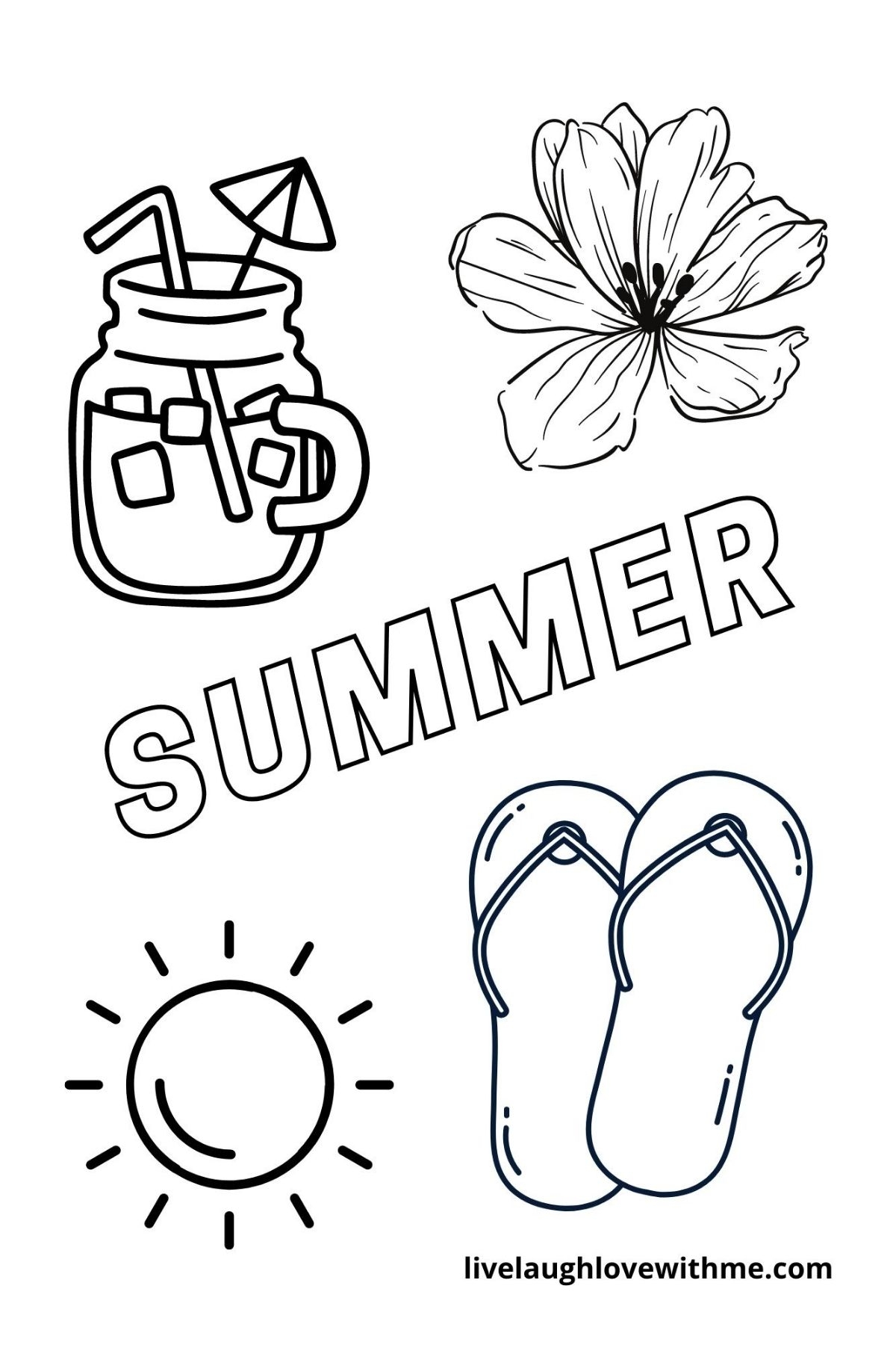 free summer coloring pages printable