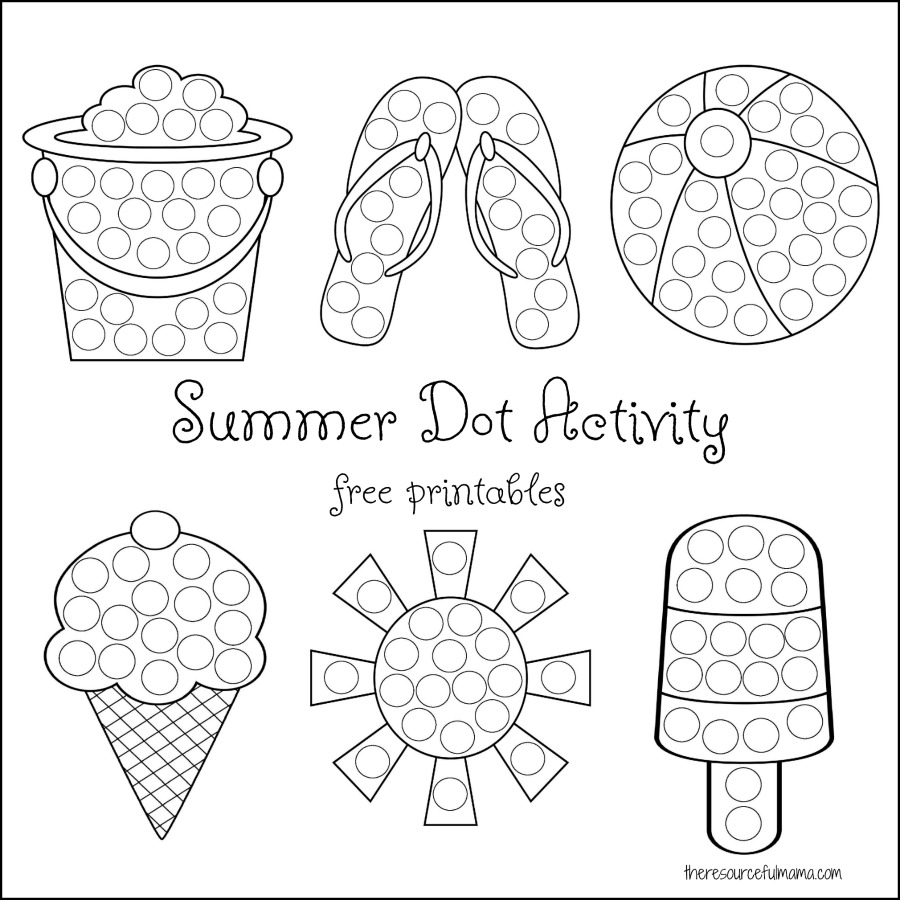 free dot marker printables