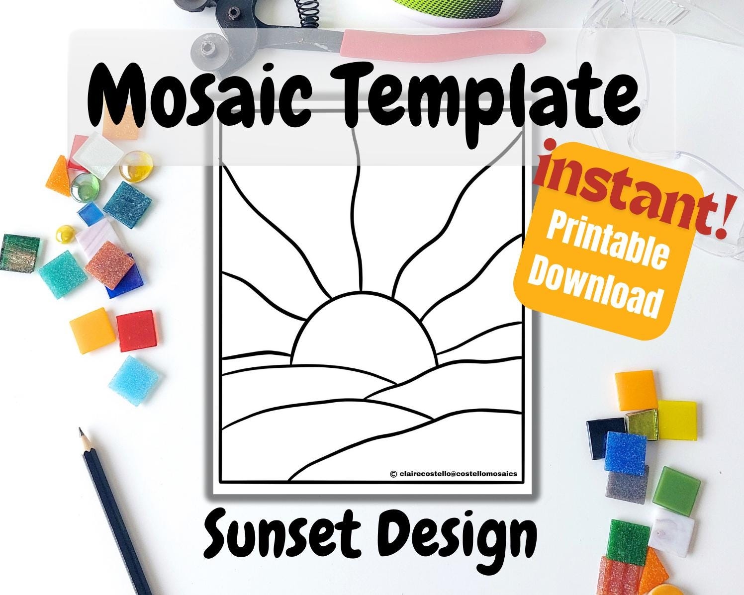 mosaic template printable