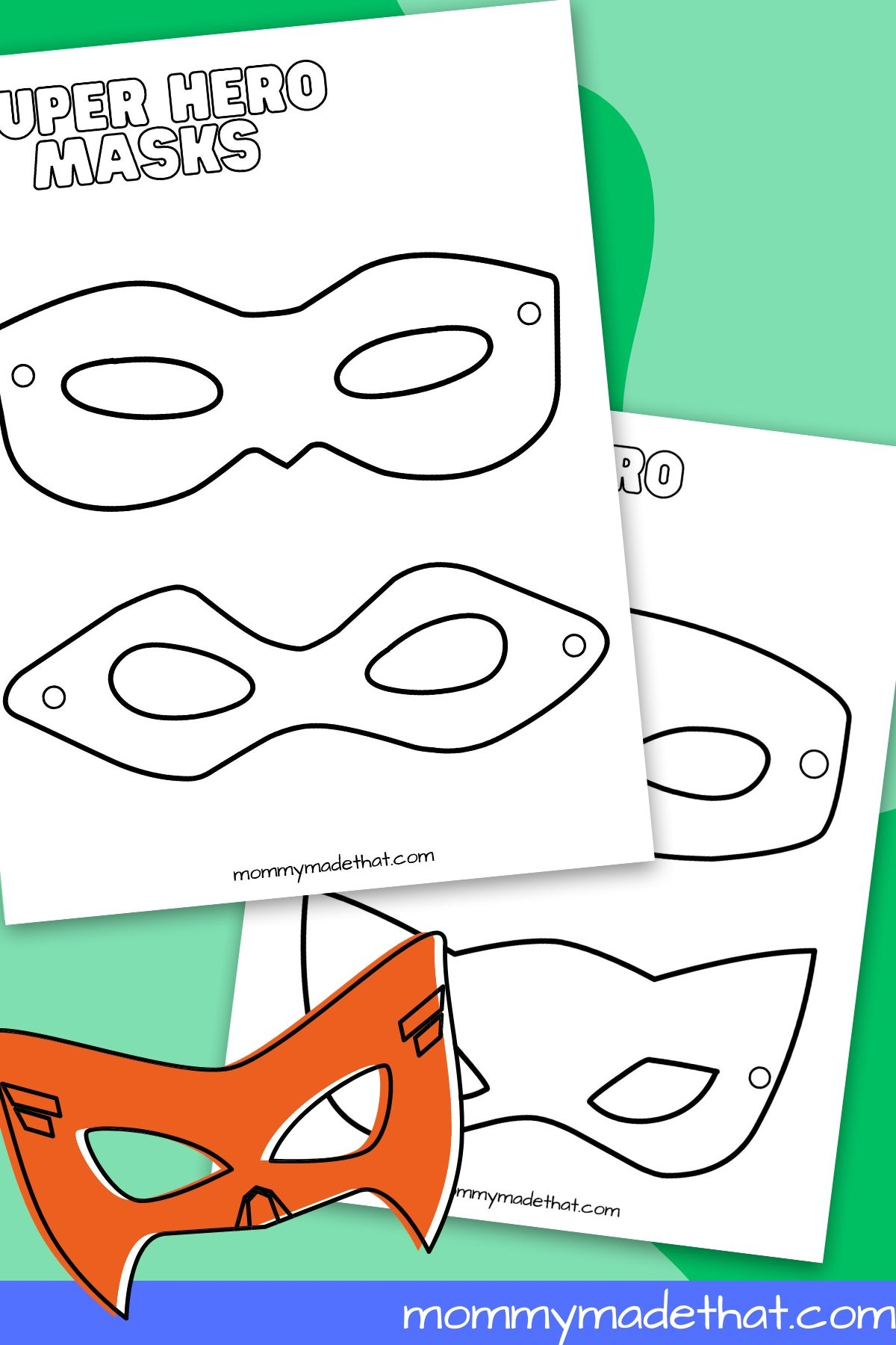 superhero printable template